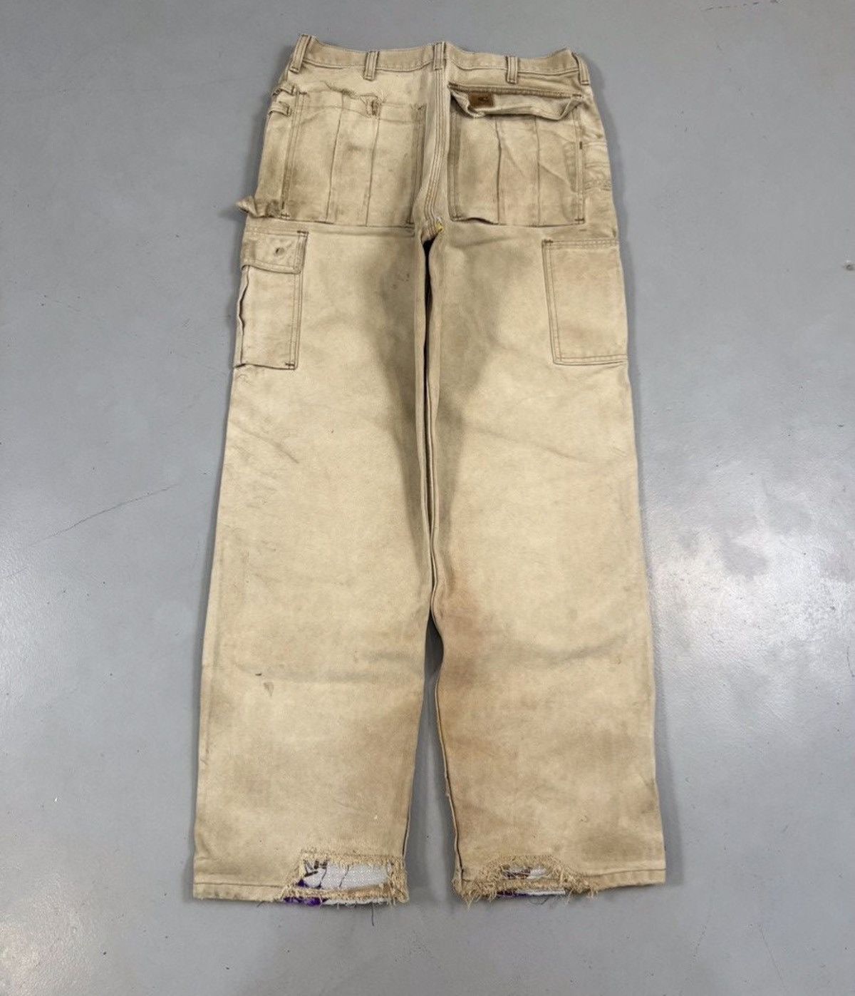 Carhartt Vintage carhartt cargo thrashed repair denim Size US 32 / EU 48 - 2 Thumbnail