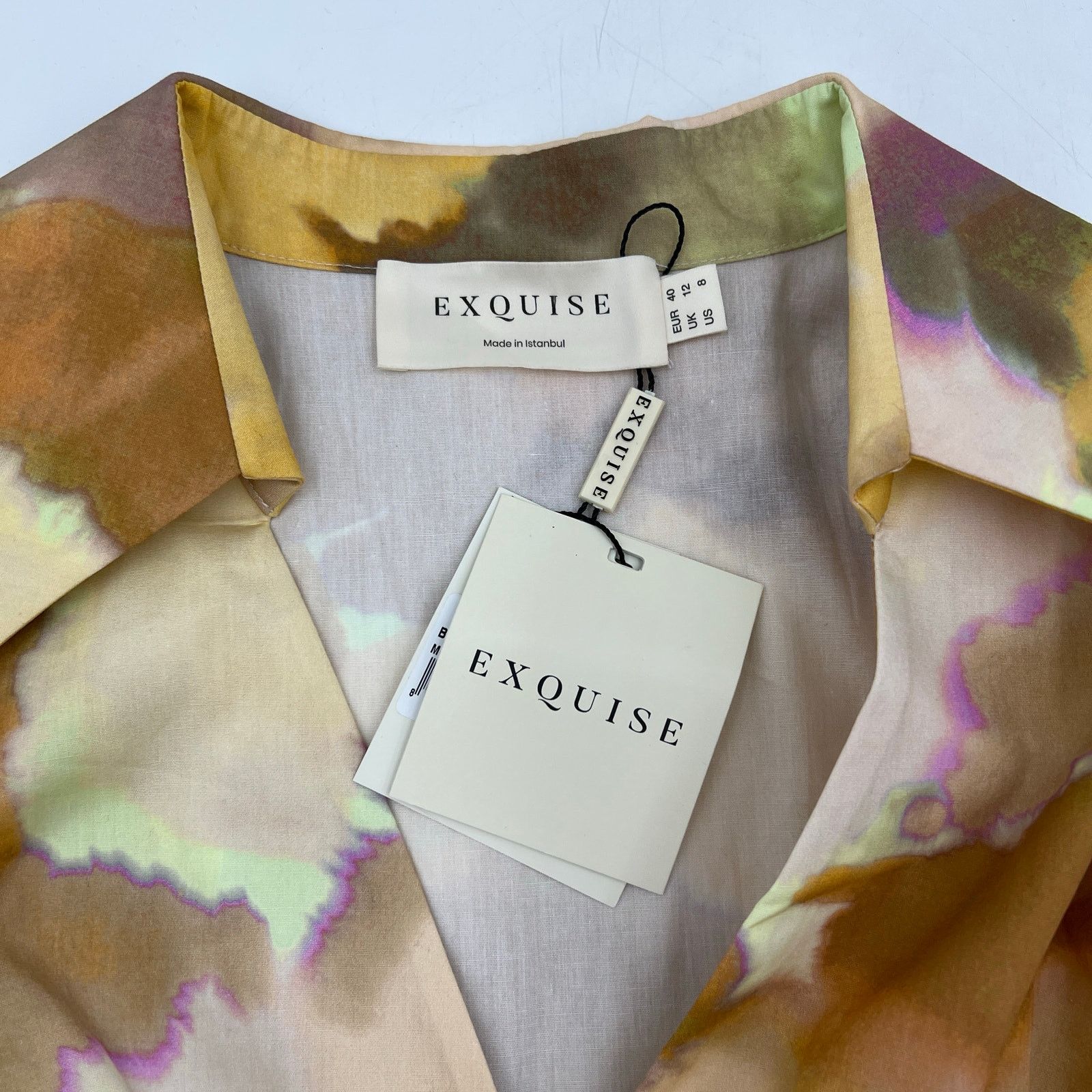 Other Exquise Brooklyn Dress Watercolor Belted Size M / US 6-8 / IT 42-44 - 3 Thumbnail