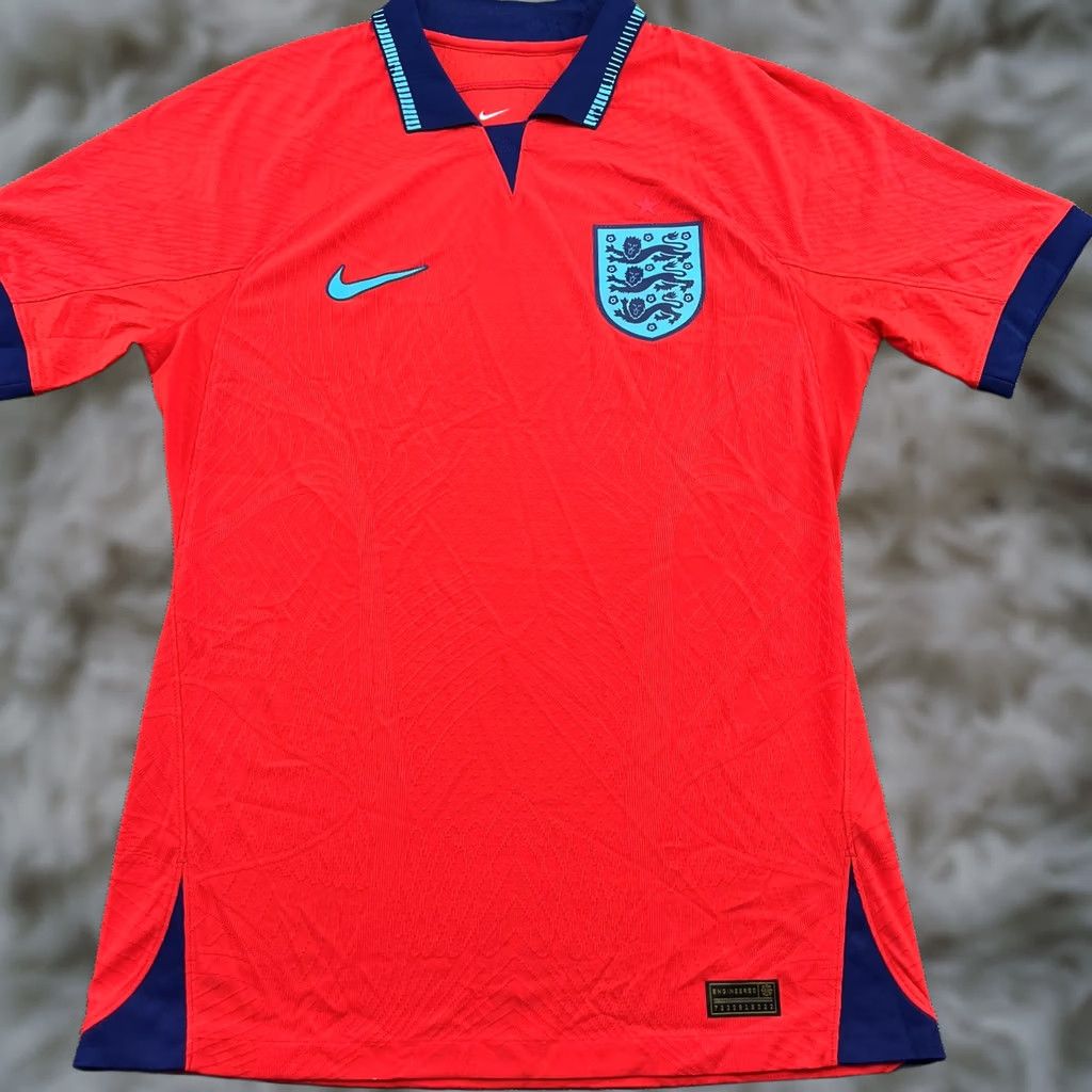 Nike Nike England 2022 2023 Away Player Issue Jersey Football Mens Medium Shirt Orange GFA Moisture Wicking Quick Dry Nike Shirt Mens Size US M / EU 48-50 / 2 - 1 Thumbnail