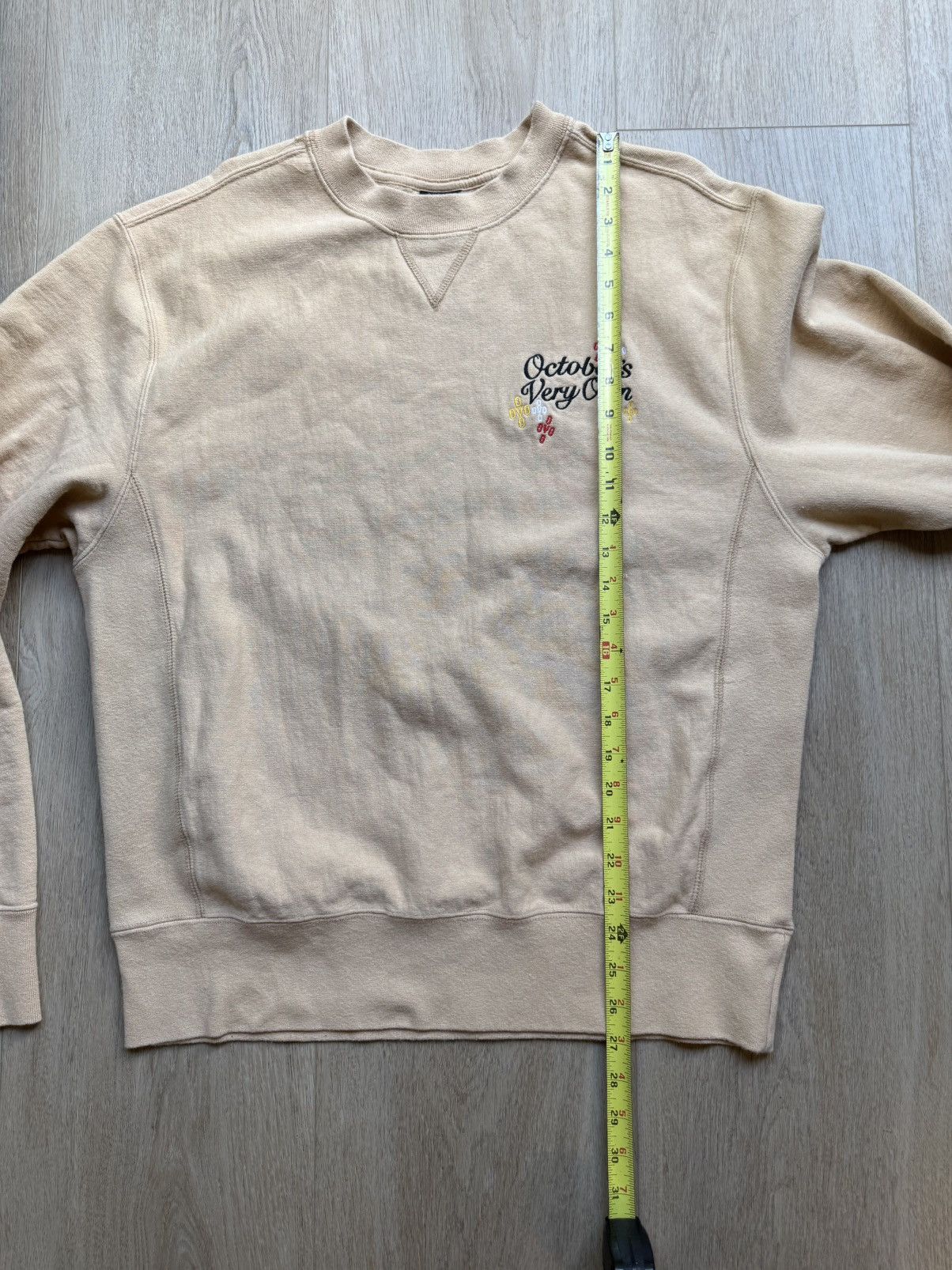 October's Very Own OVO tan Pom Pom embroidered crewneck Size US M / EU 48-50 / 2 - 7 Thumbnail