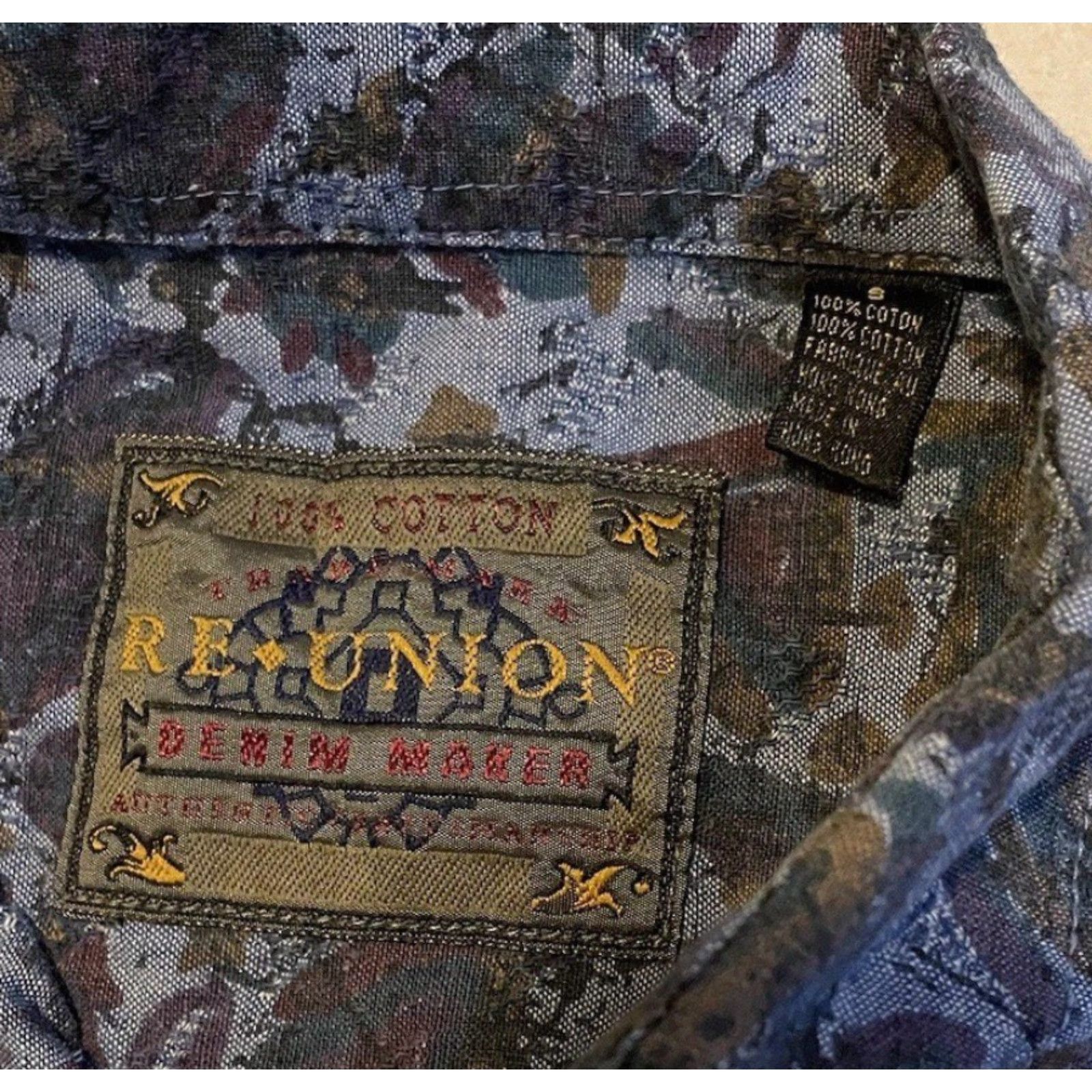 Gotcha Vtg 90s Abstract Art All Over Print Shirt S Polo Long Sleeve Blue Mens Gotcha Surf Beach Grunge 80s Vaporwave Aztec OSS Size US S / EU 44-46 / 1 - 4 Thumbnail