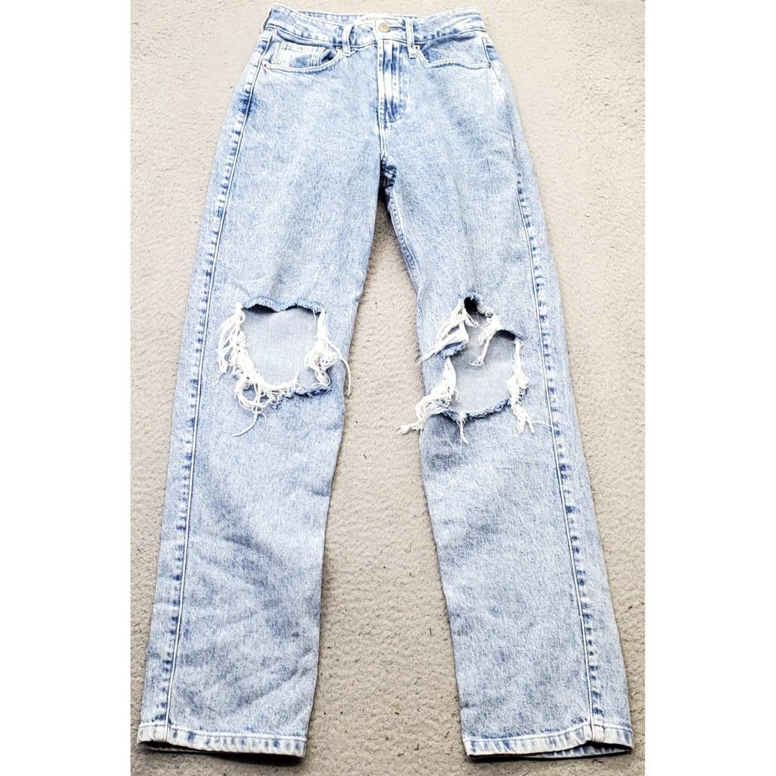 Vintage Social Tourist Straight Jeans Women 1R Blue Denim Stretch 5-Pocket Inseam 29.5" Vintage No Size 25" / US 0 / IT 36 - 2 Thumbnail