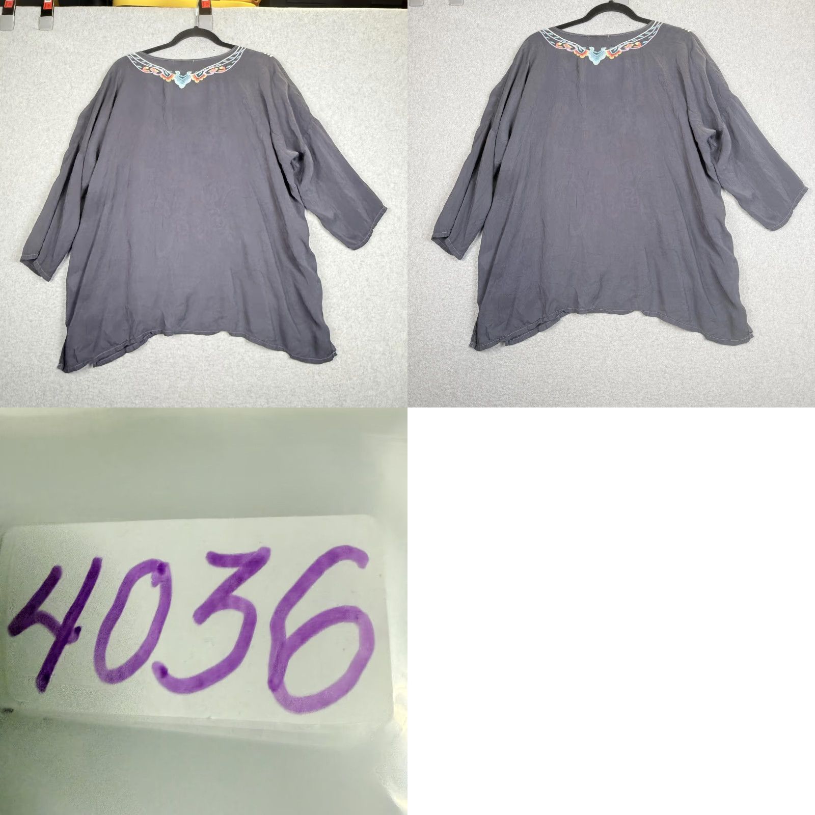 Johnny Was Johnny Was Shirt Valerie Black Embroidered Tunic Top - L - Women’s Size L / US 10 / IT 46 - 8 Thumbnail