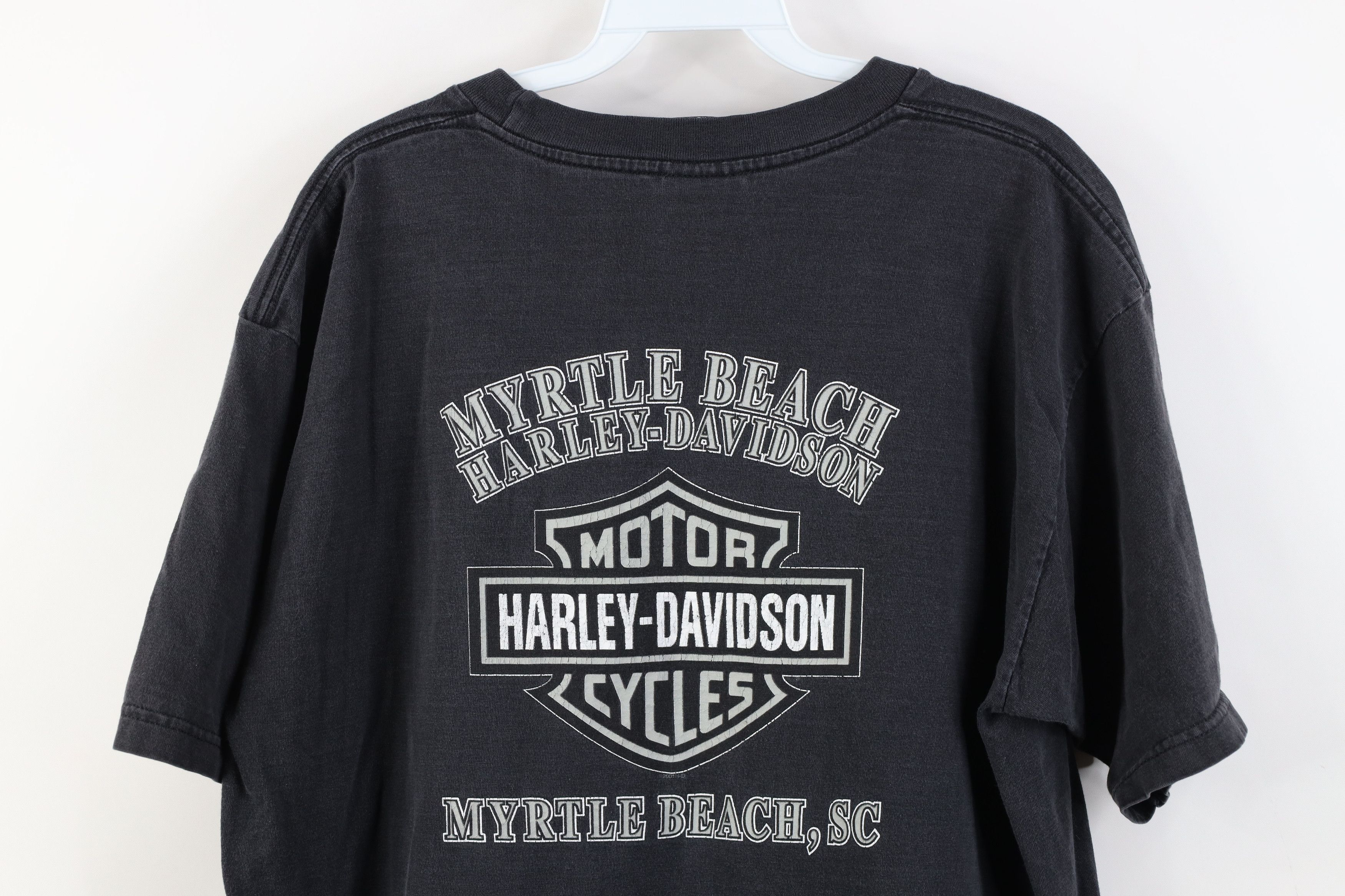 Harley Davidson Vintage Y2K Harley Davidson Steel Plate Box Logo T-Shirt USA Size US XL / EU 56 / 4 - 12 Thumbnail