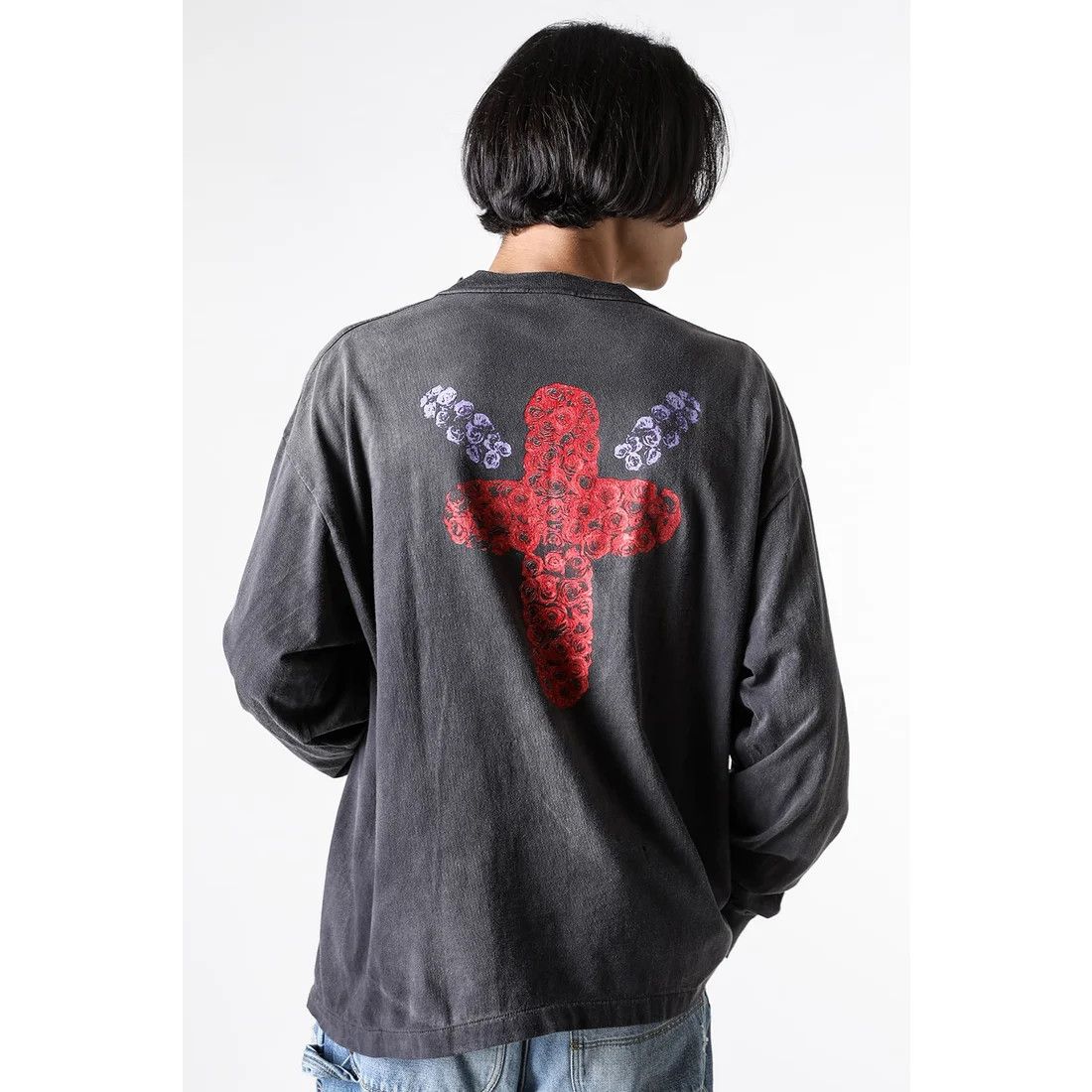 Saint Michael o1mle0326 Born Saint Long Sleeve T-Shirt in Black Size US XXL / EU 58 / 5 - 2 Thumbnail