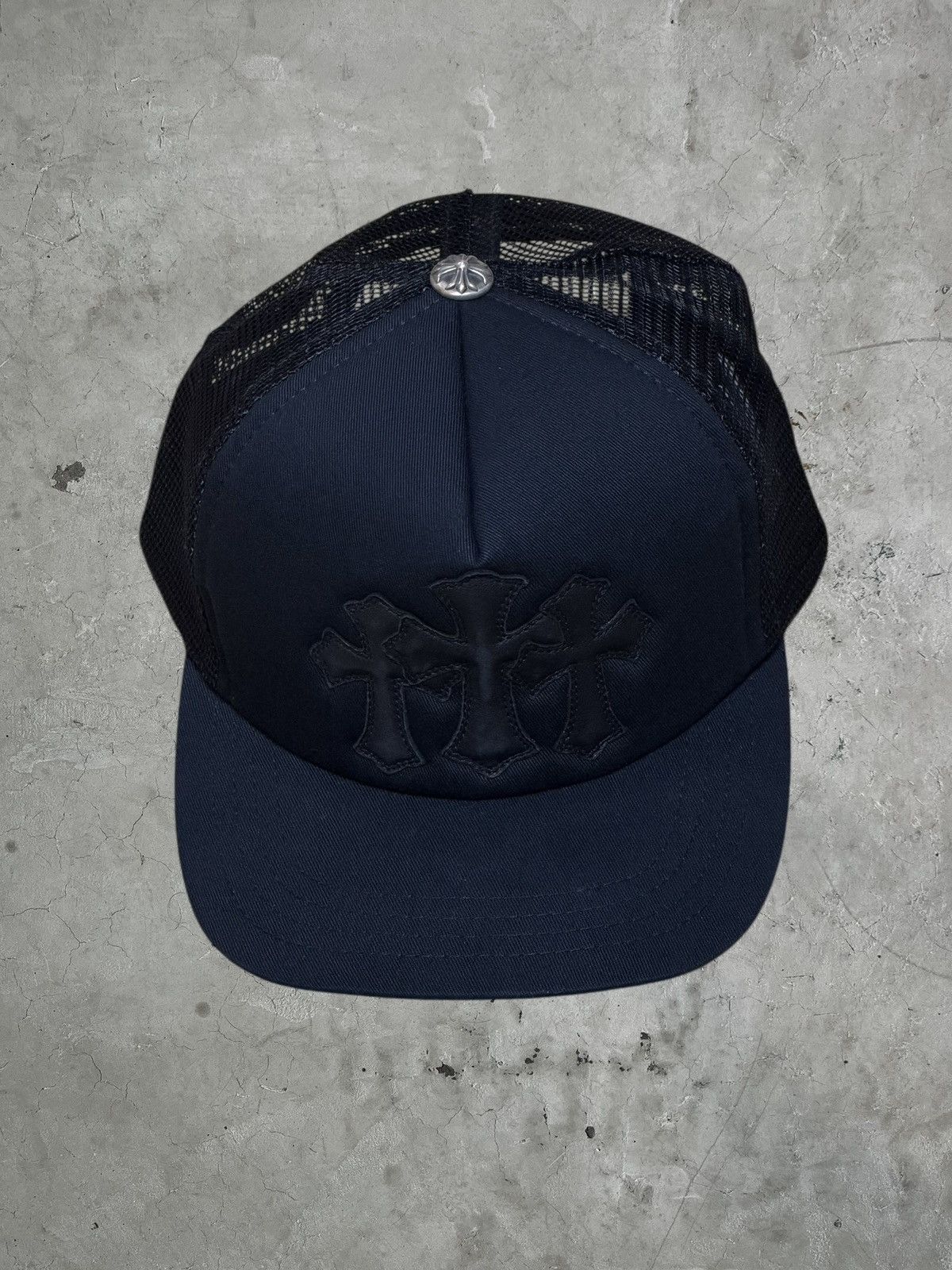 Chrome Hearts Chrome Hearts Triple Cross Leather Patches Hat Size ONE SIZE - 1 Thumbnail