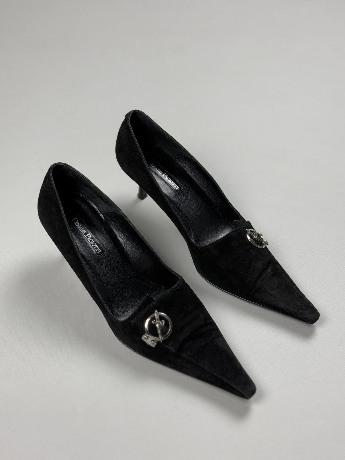 Paciotti Cesare Paciotti Dagger Suede Ladies Heels Size 39 / US 8 Size US 8 / IT 38 - 2 Thumbnail