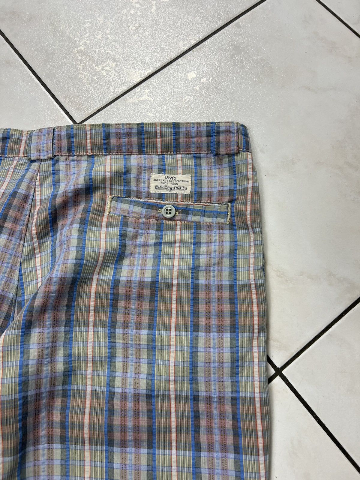 Levi's Vintage Levi’s CIVVY Street classic check seersucker pants Size US 34 / EU 50 - 15 Thumbnail