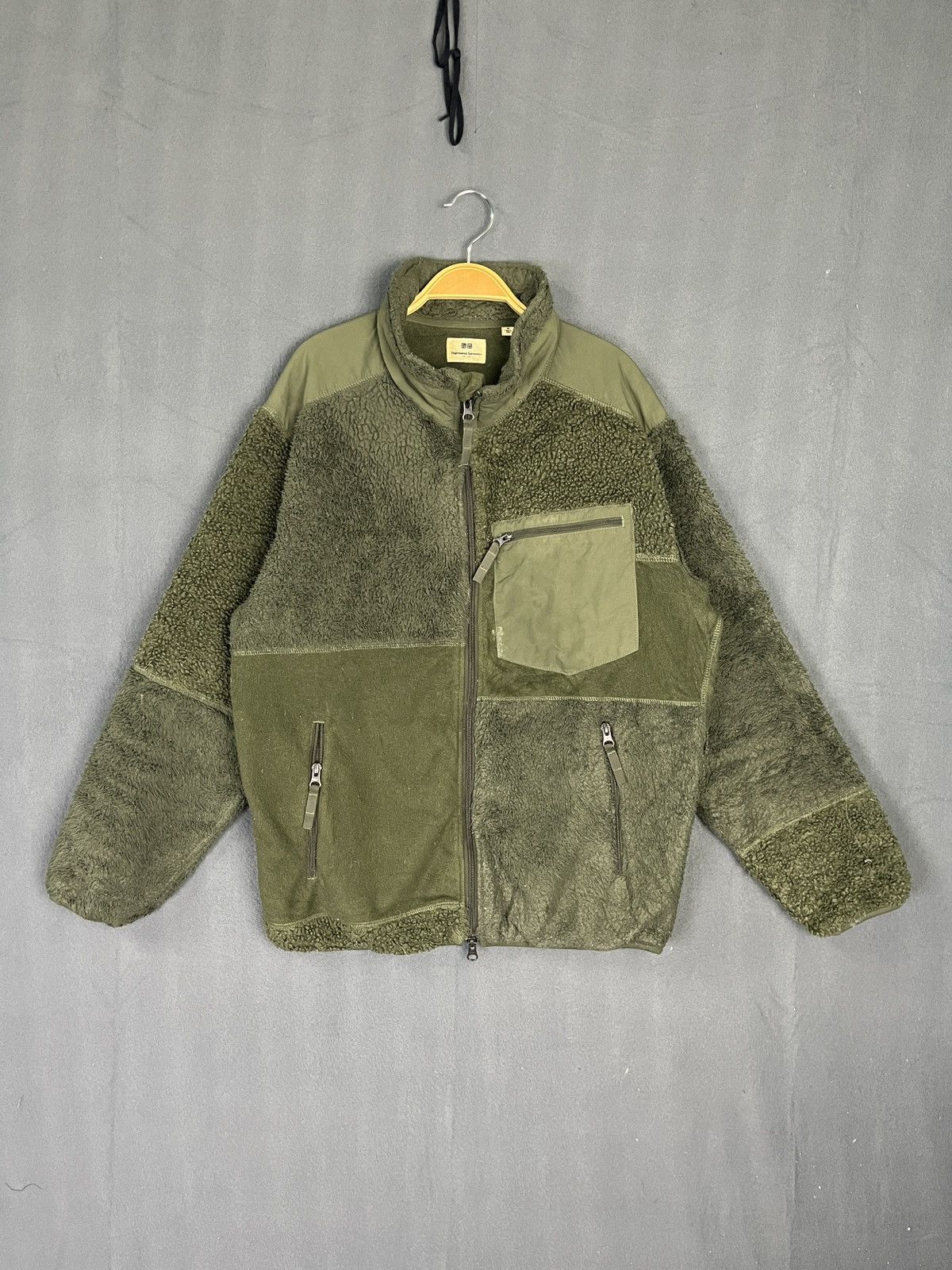 Engineered Garments × Uniqlo F/W 2019 Engineered Garments Uniqlo Patchwork Fleece Jacket Size US M / EU 48-50 / 2 - 1 Thumbnail