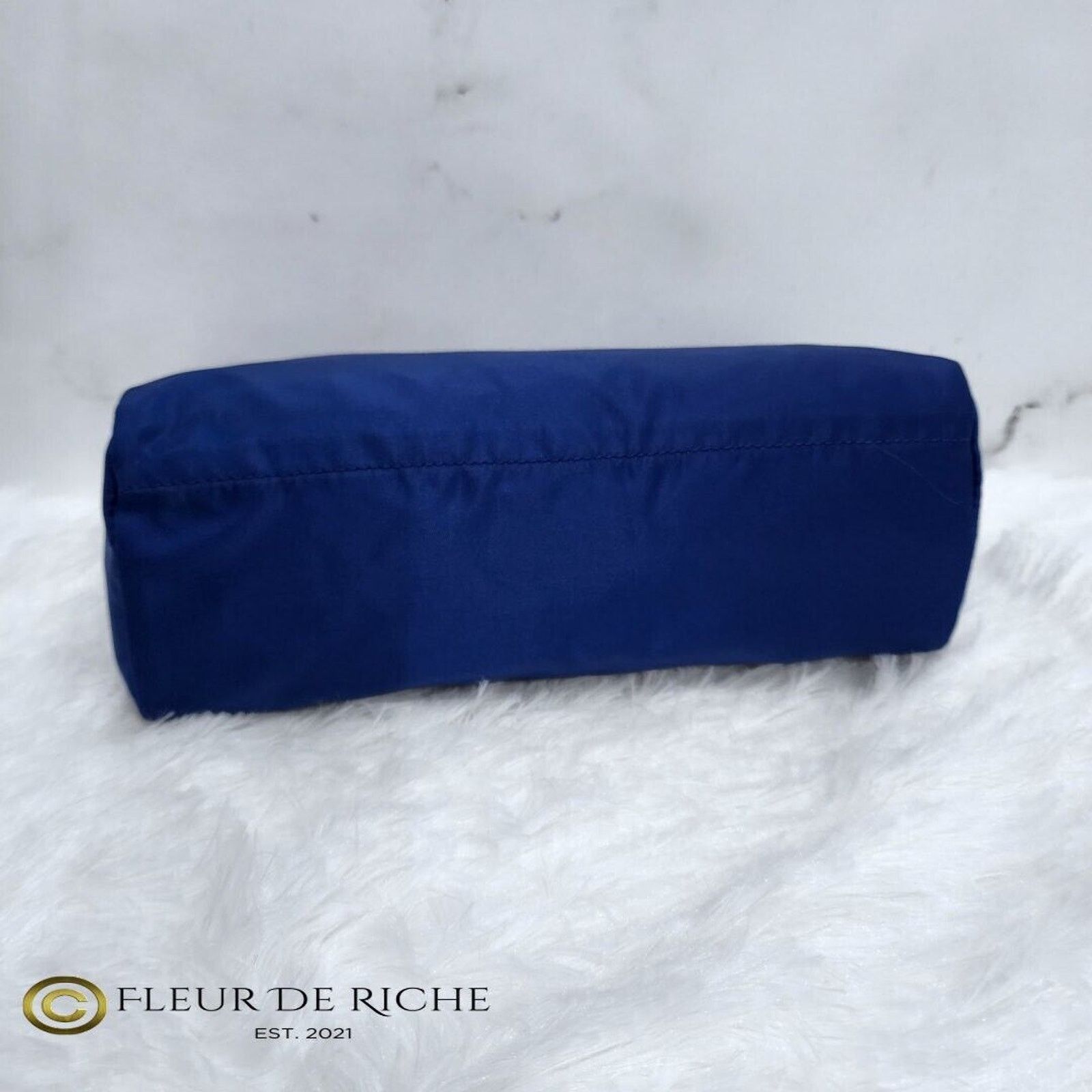 Prada Prada Necessaire Tessuto Medium Toiletry Case Blue 1NA012 Size ONE SIZE - 5 Thumbnail