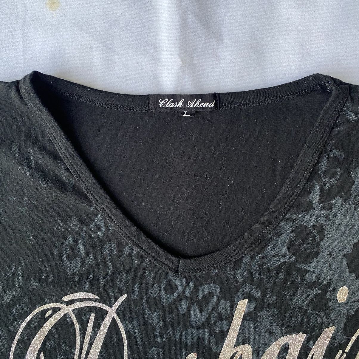 If Six Was Nine × Japanese Brand × Vintage Japanese Style Despair Poem Leopard Printed by Clash Ahead T Size US L / EU 52-54 / 3 - 6 Thumbnail