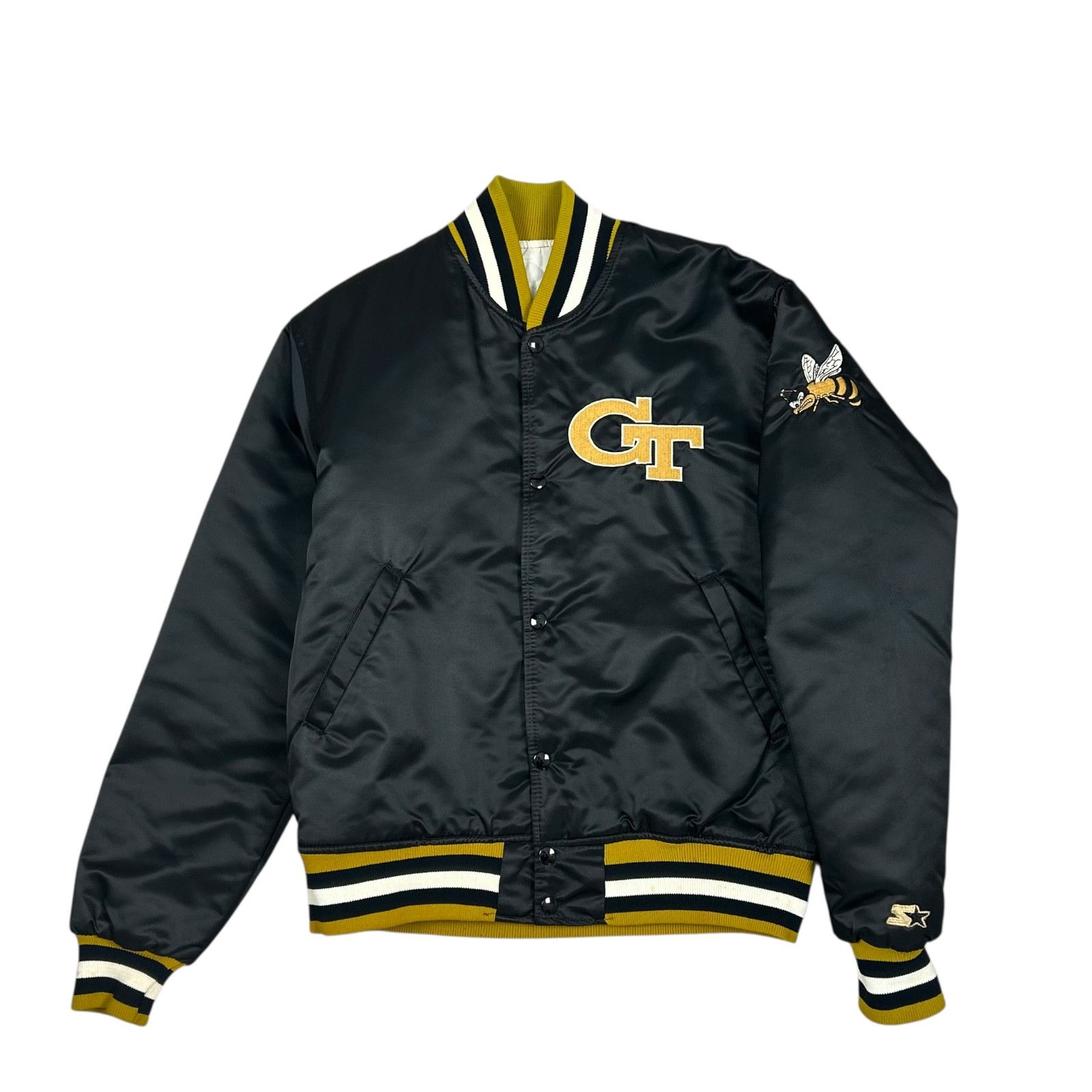 NBA VTG 90s NCAA GEORGIA TECH YELLOW STARTER SATIN JACKET Size US M / EU 48-50 / 2 - 1 Thumbnail