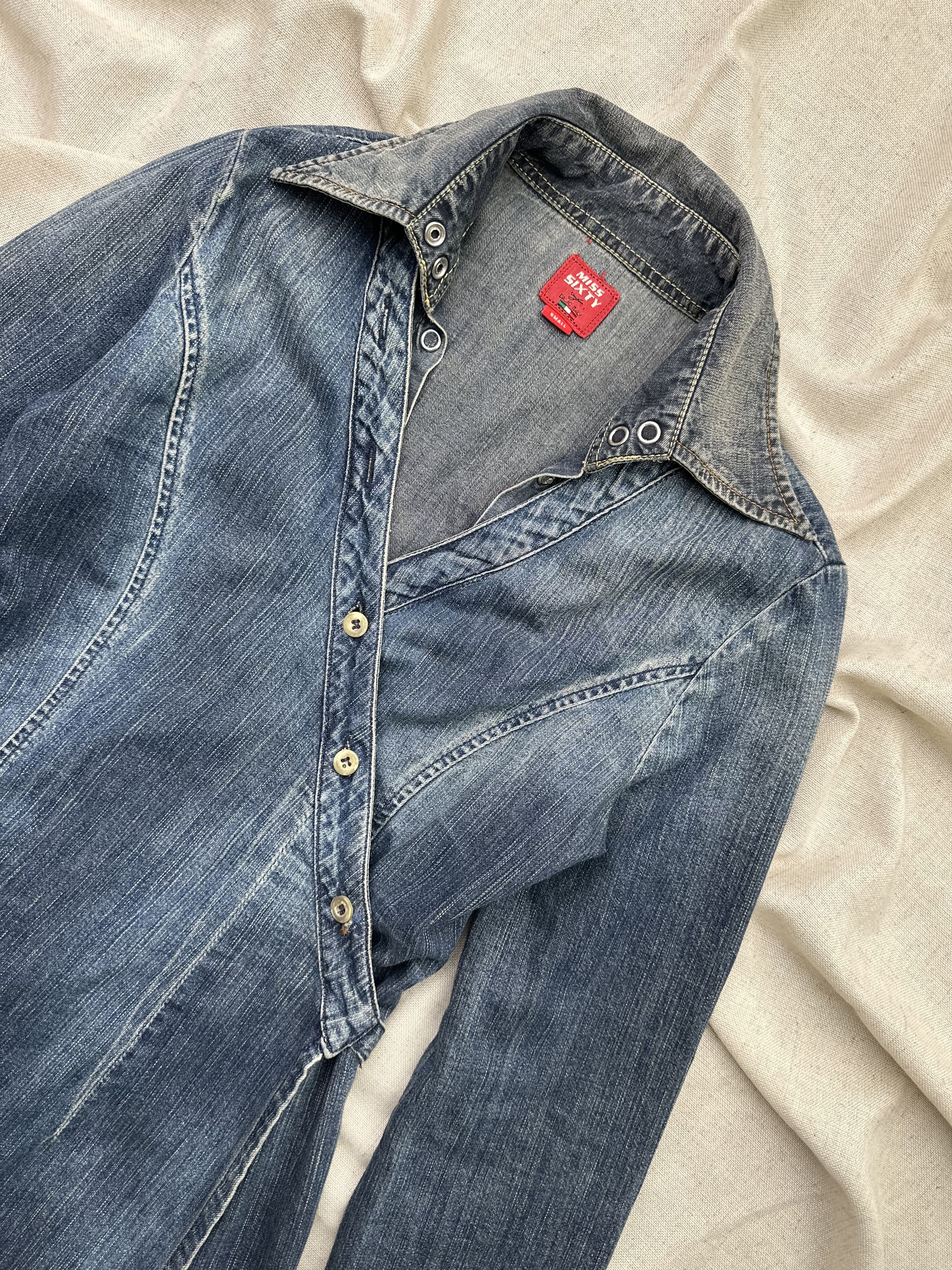 Miss Sixty Miss Sixty Denim Dress Size S / US 4 / IT 40 - 4 Thumbnail