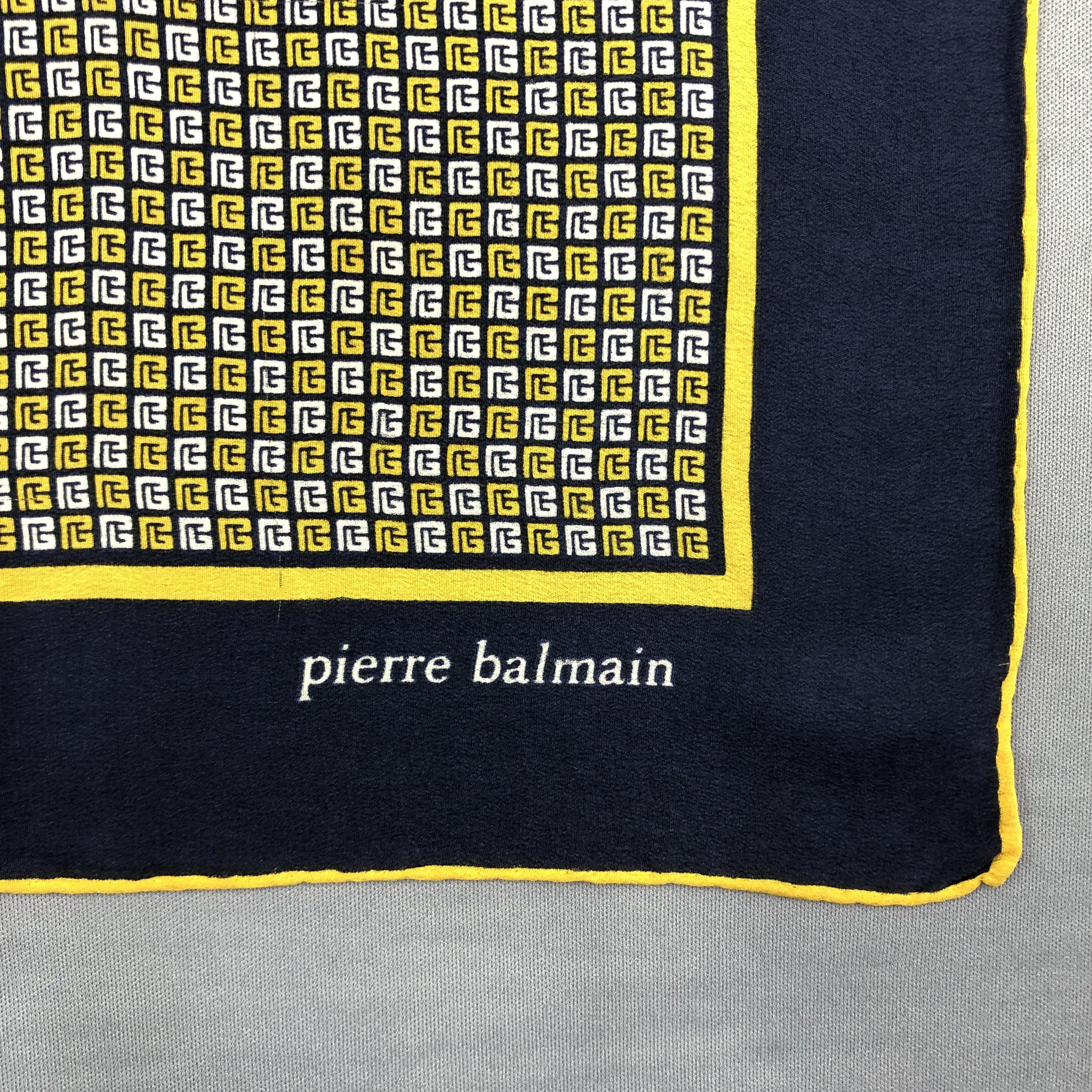 Pierre Balmain Vintage Pierre Balmain SILK Scarf Twill Stole Wraps Scarves Size ONE SIZE - 4 Thumbnail