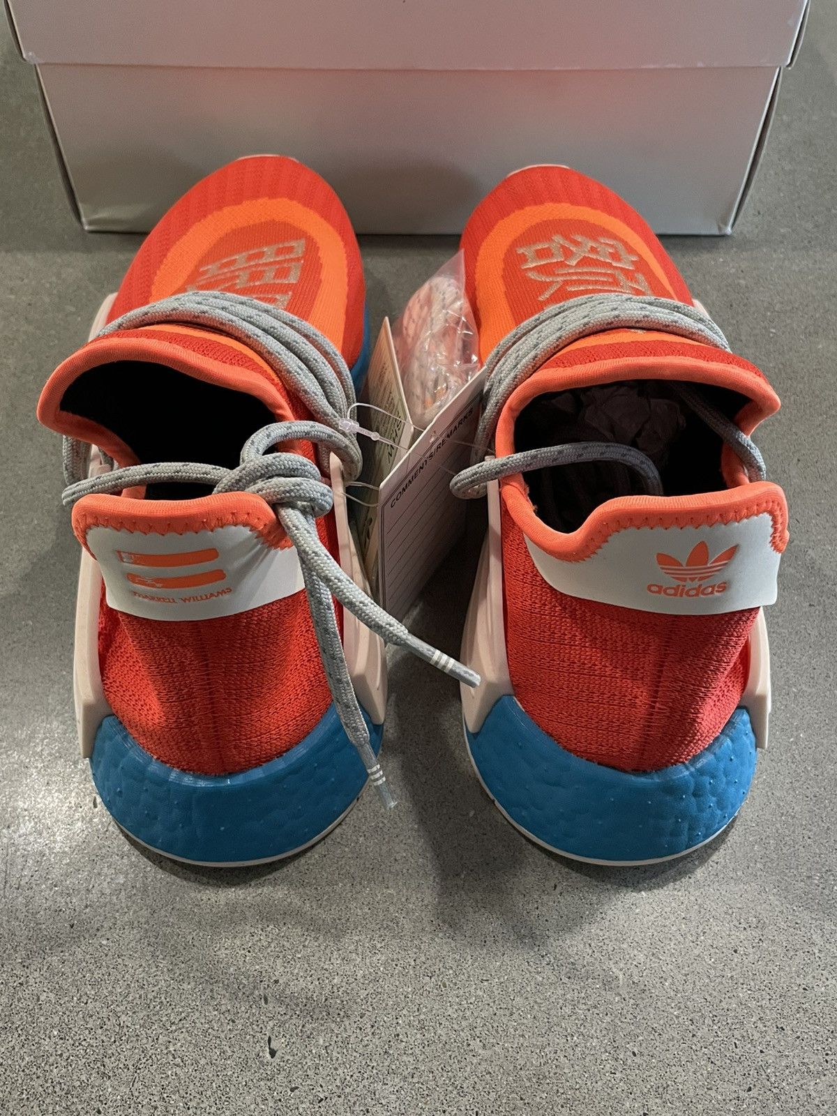 Adidas × Pharrell SAMPLE: Adidas x Pharrell NMD "Bold Orange/Aqua" Size US 11 / EU 44 - 5 Thumbnail