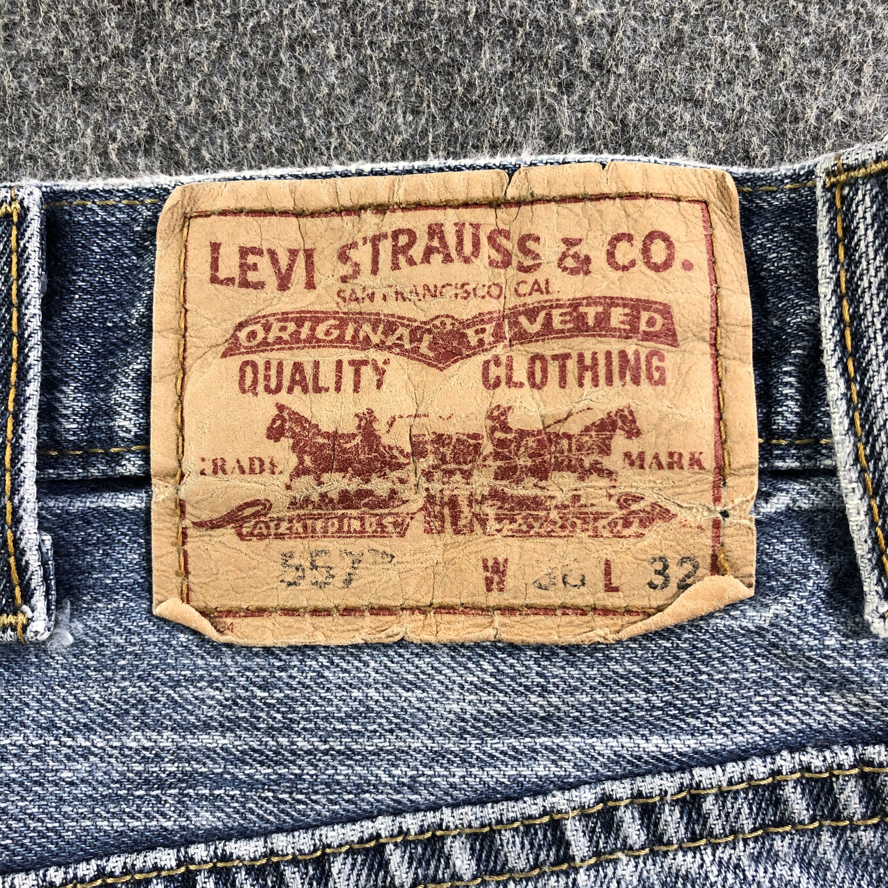 Levi's Vintage Blue Wash Levis 557 Jeans-J3383 Size US 39 - 5 Thumbnail
