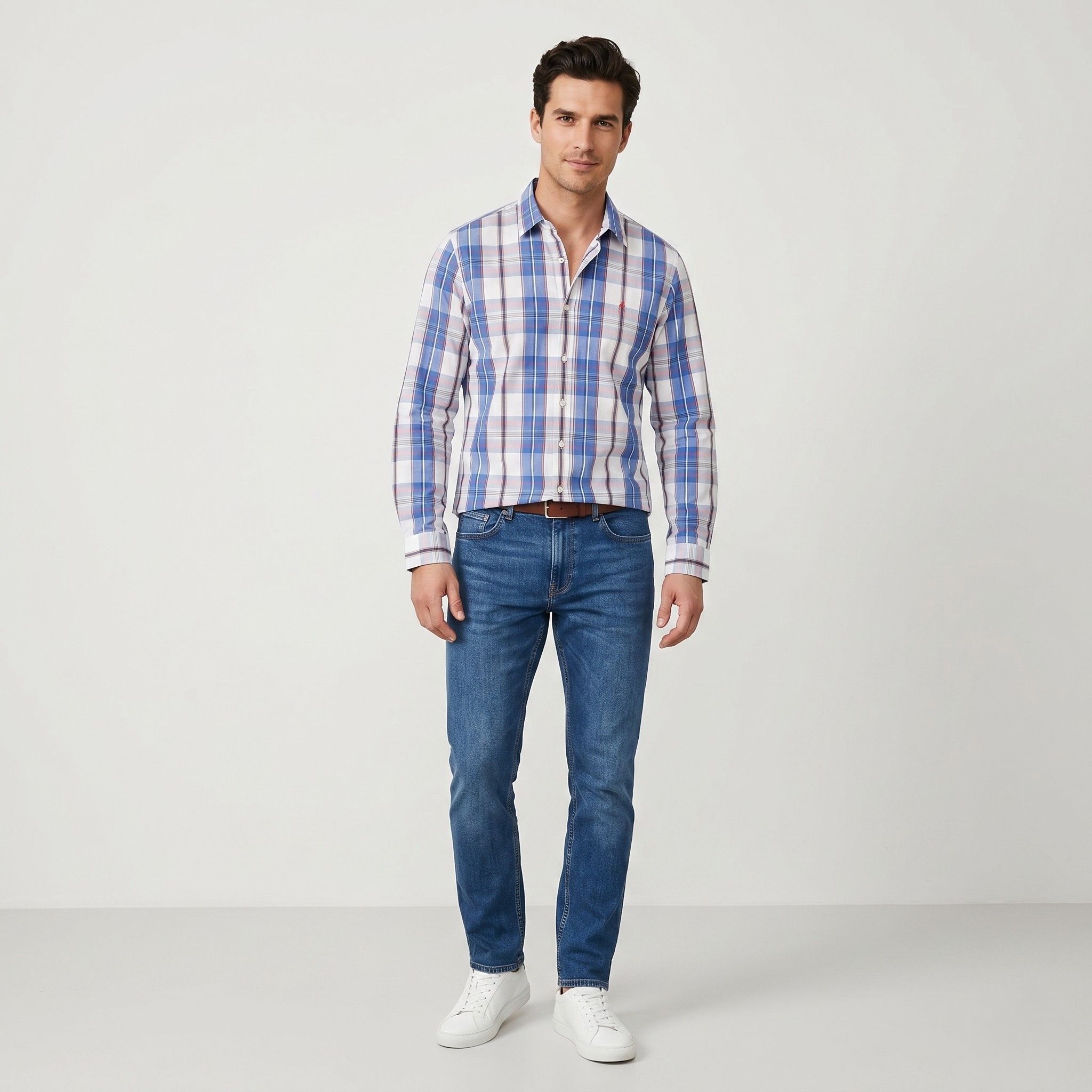 Thomas Pink Thomas Pink London Men L Casual Shirt Blue Cotton 6112 Size US L / EU 52-54 / 3 - 1 Thumbnail