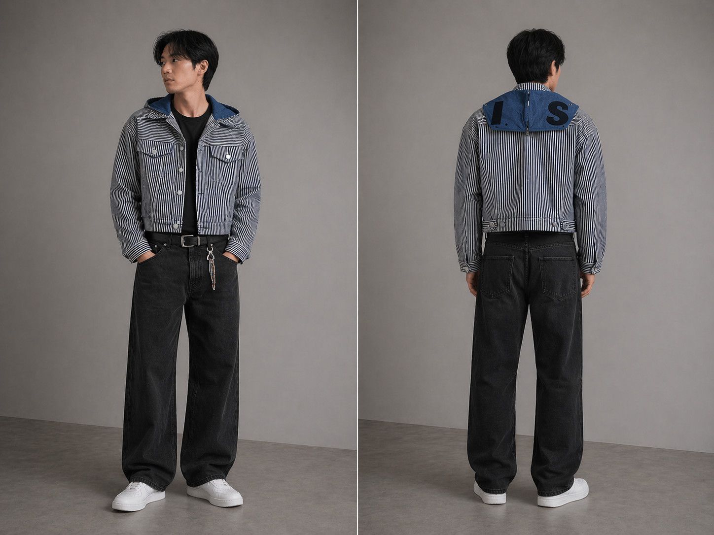 Issey Miyake Achieve 1988 Issey Miyake Hikory Hoodie Flap Jacket Size US S / EU 44-46 / 1 - 1 Thumbnail