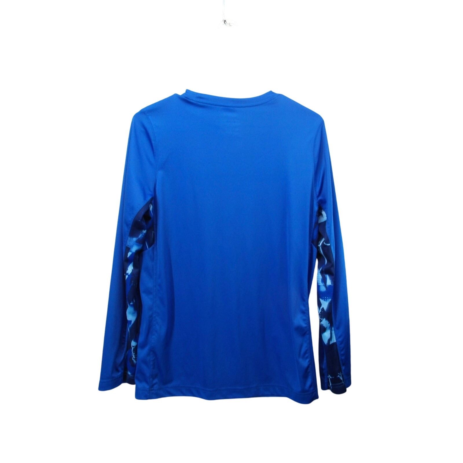 Nike Nike DriFit Youth XL Blue Athlet Shirt Camo Logo Long Sleeve Size US XL / EU 56 / 4 - 2 Thumbnail