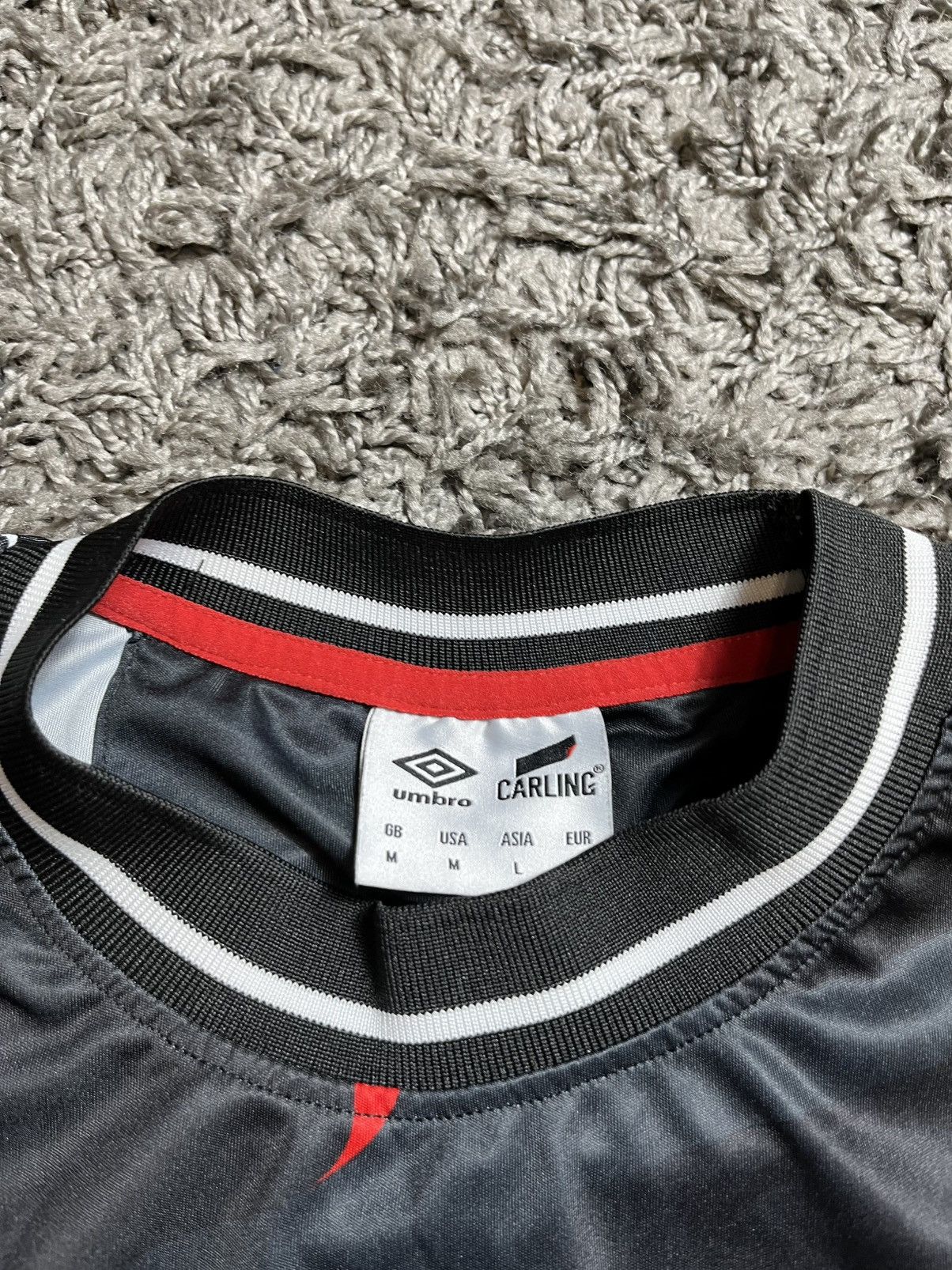 Designer × Umbro UMBRO X CARLING POLYESTER SUMMER SOCCER JERSEY T-SHIRT Size US M / EU 48-50 / 2 - 3 Thumbnail