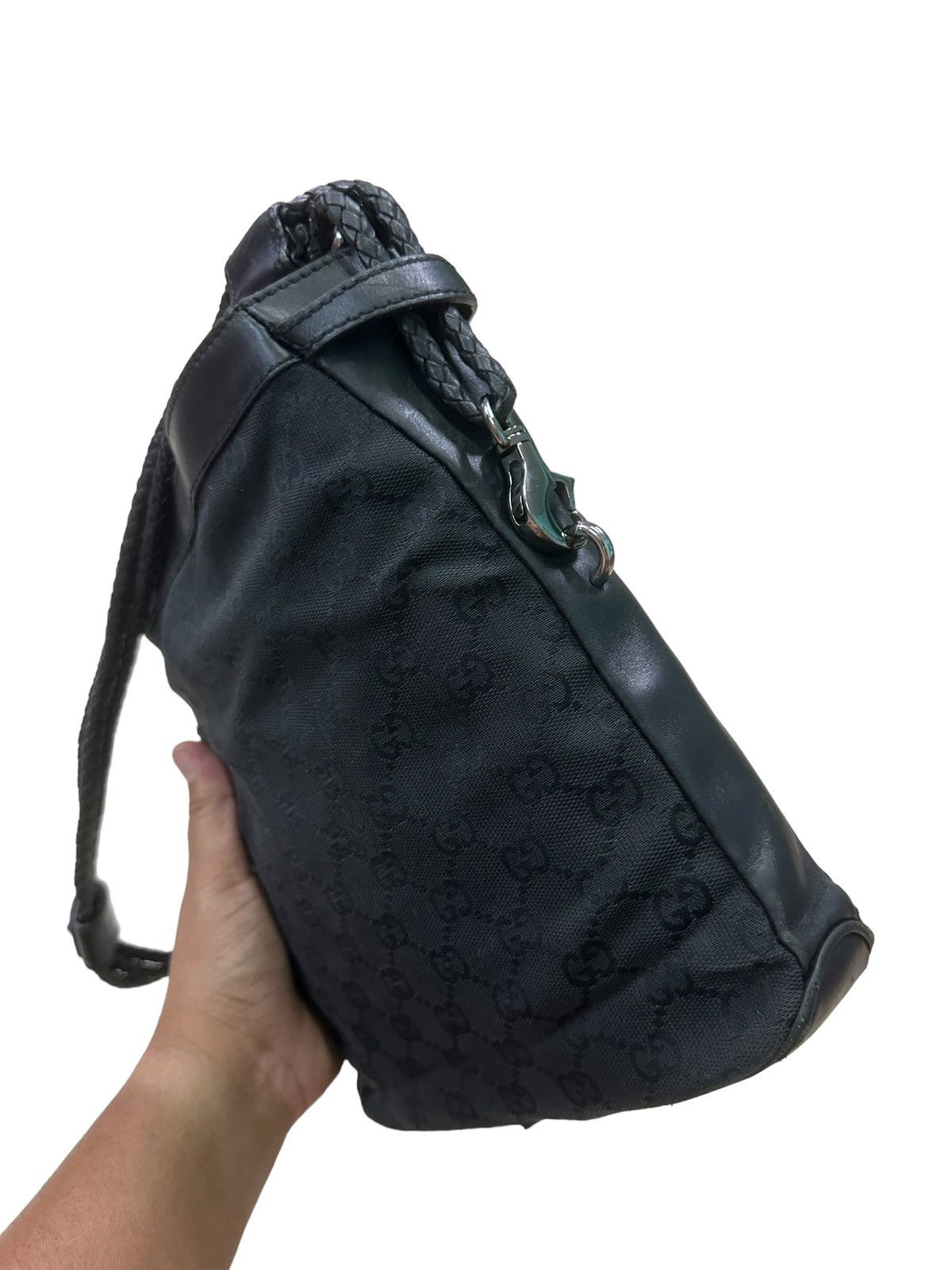 Gucci × Vintage AUTHENTIC VINTAGE GUCCI GG BRAIDED STRAP SHOULDER BAG Size ONE SIZE - 10 Thumbnail