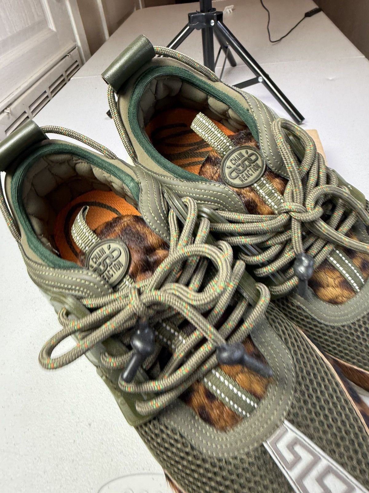 Versace Versace Chain Reaction Animal Sneakers sz 43 Size US 10 / EU 43 - 14 Thumbnail