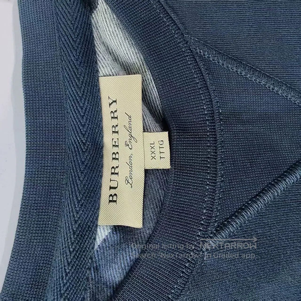 Burberry burberry blue sweatshirt with subtle logo design. Size US M / EU 48-50 / 2 - 3 Thumbnail