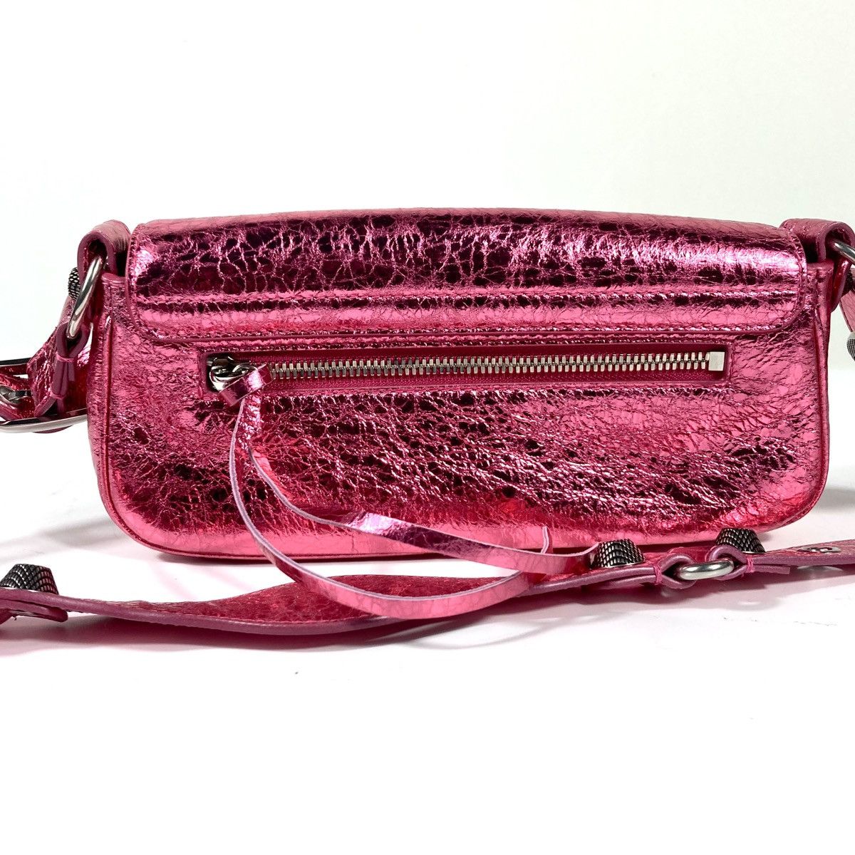 Balenciaga Balenciaga XSmall Le Cagole Metallic Leather Shoulder Bag Size ONE SIZE - 5 Thumbnail