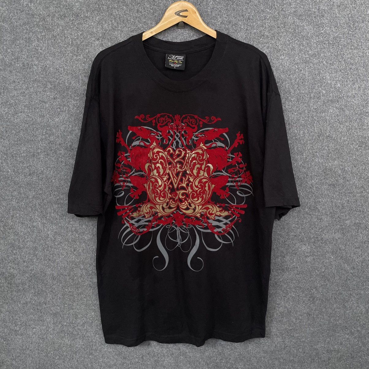 Affliction × Mecca × Vintage Vintage Y2K Mecca Apparel Affliction Cyber Gothic Tee Size US XL / EU 56 / 4 - 1 Thumbnail