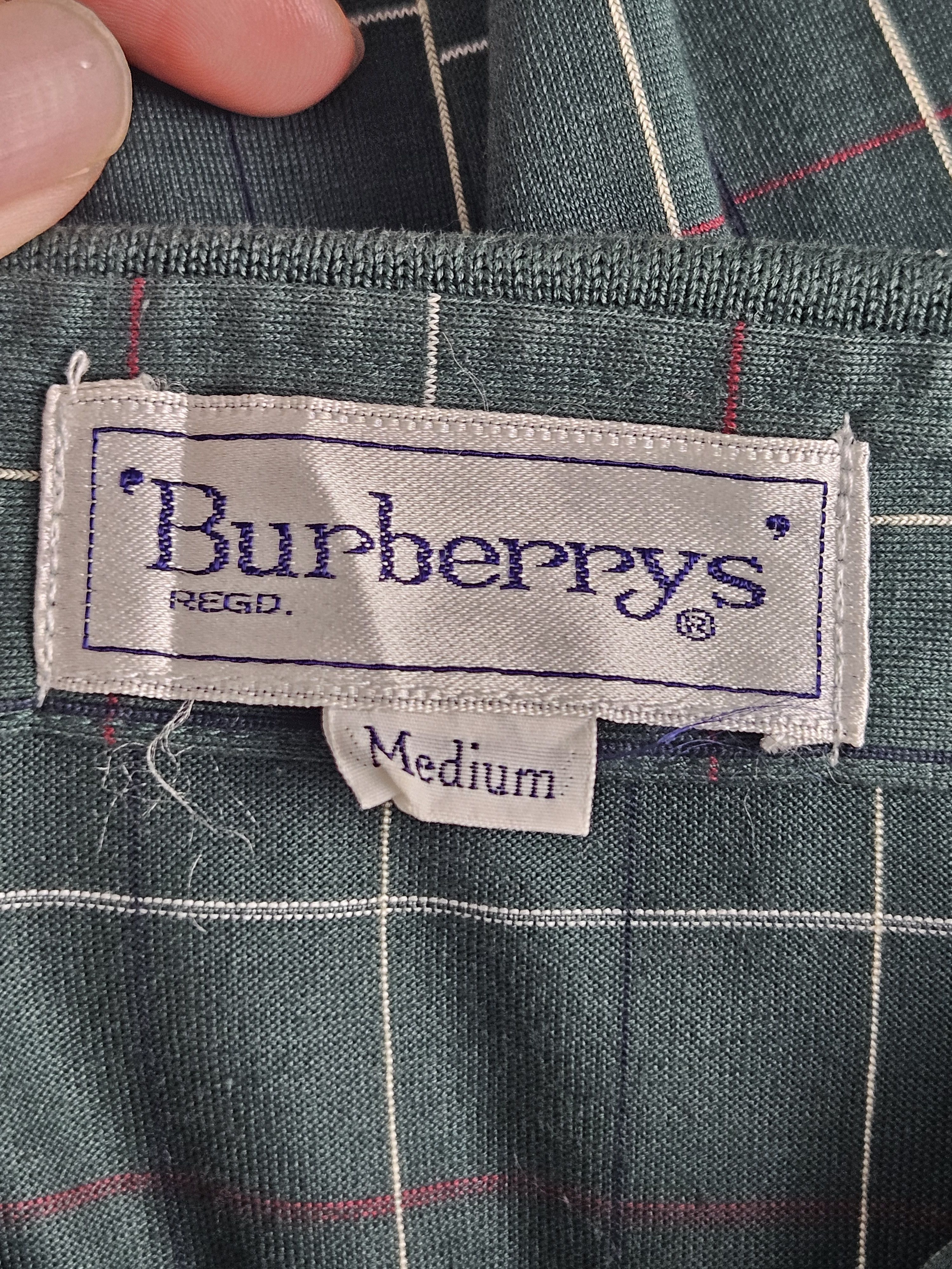 Burberry Vintage Burberrys polo checkered shirt 90s Size US M / EU 48-50 / 2 - 4 Thumbnail