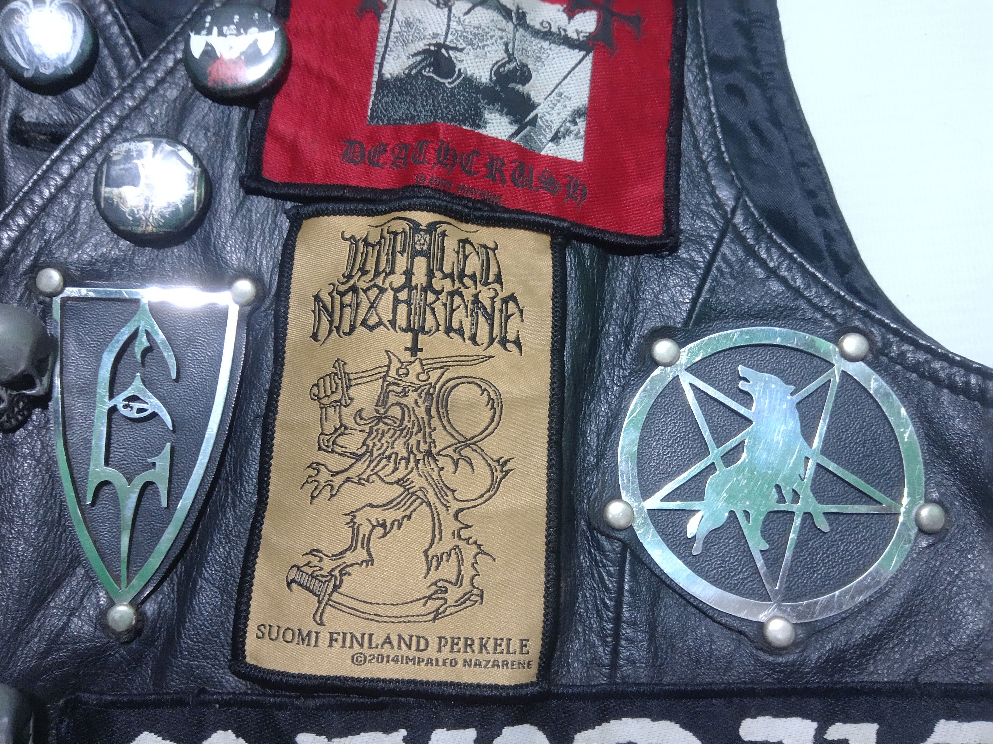 Handmade × Leather BATTLE VEST leather vest Size US M / EU 48-50 / 2 - 11 Thumbnail