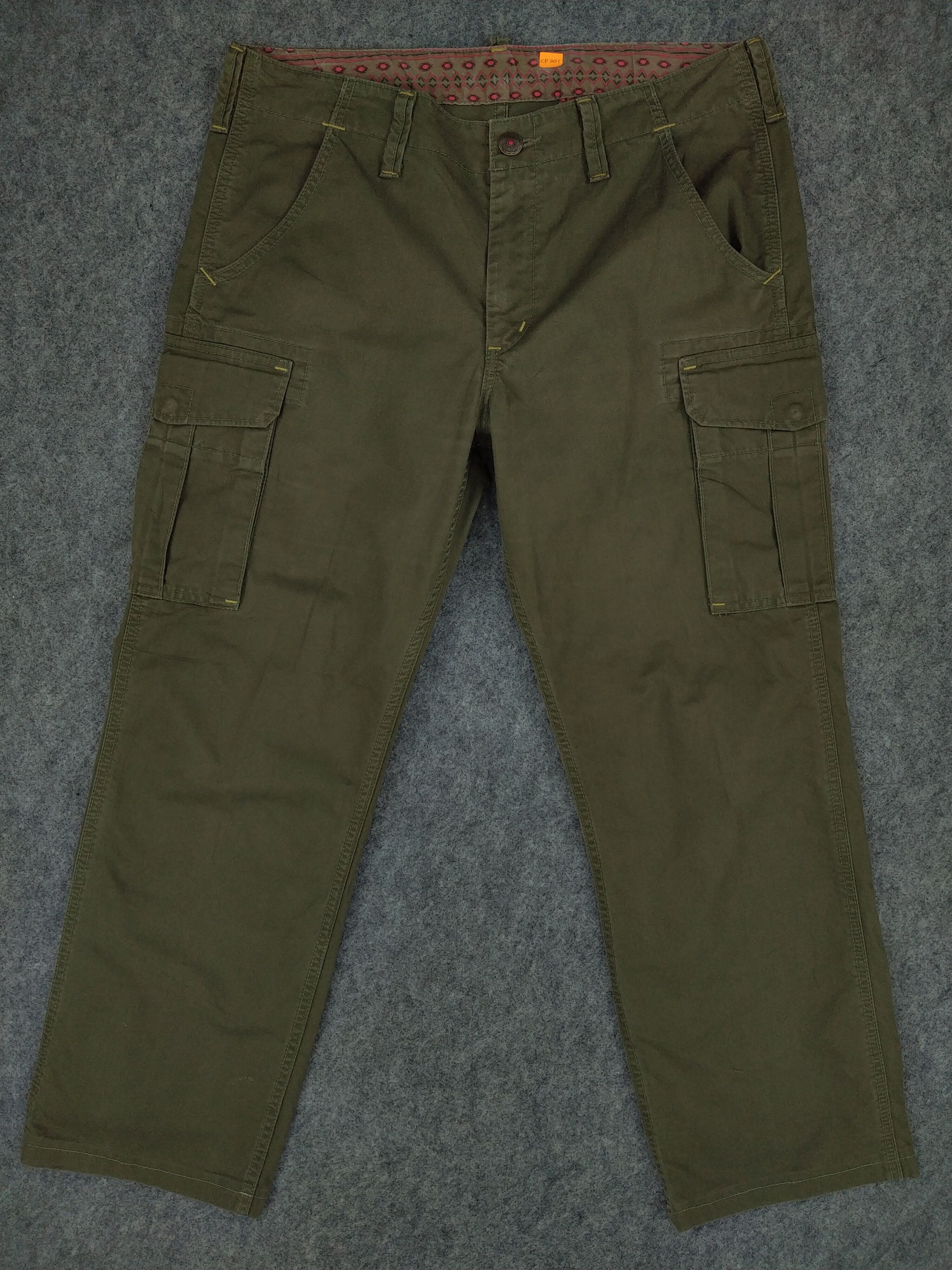 Japanese Brand Edwin Cargo Multi Pocket Pants 36x28.5 -CP201 Size US 36 / EU 52 - 1 Thumbnail