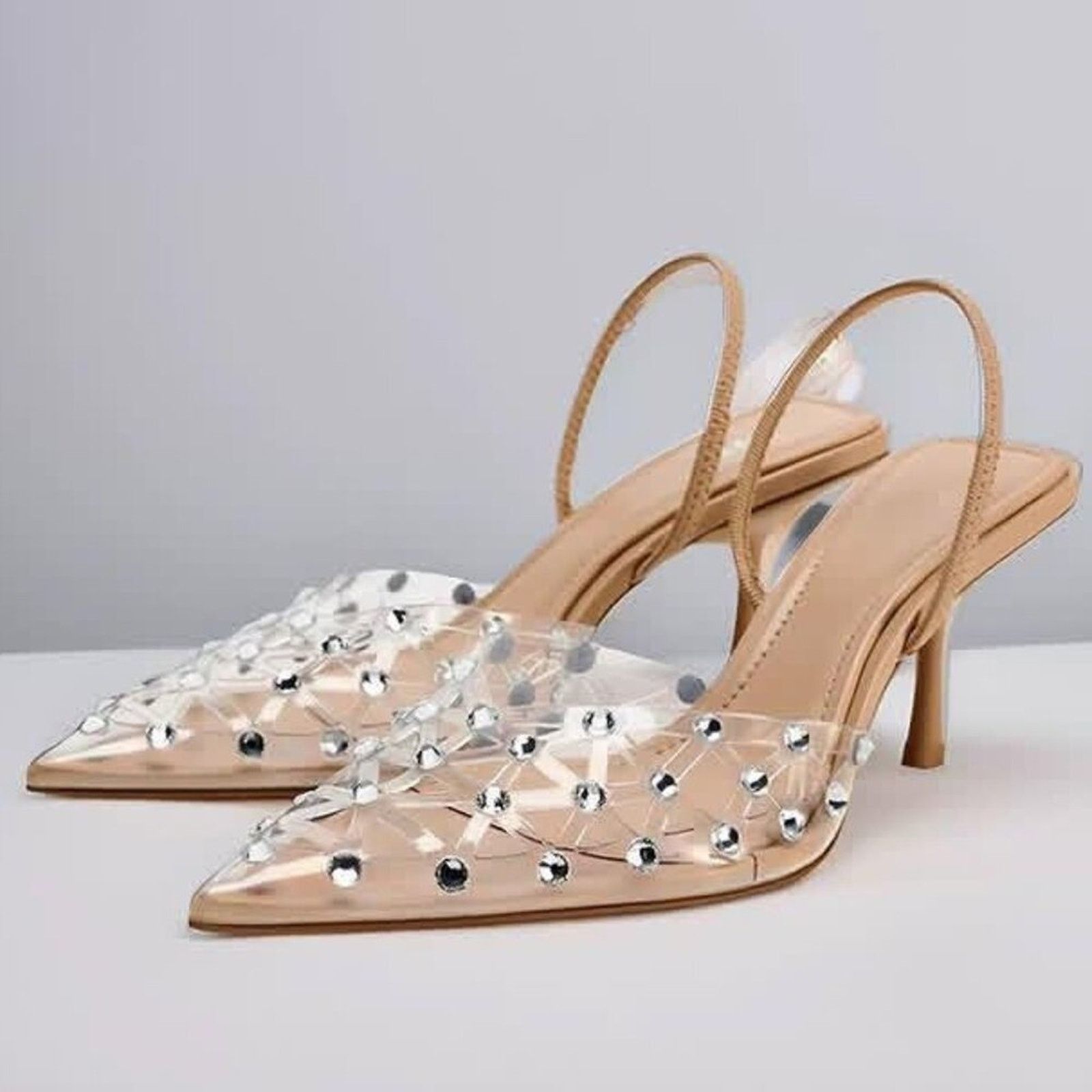Zara ZARA Vinyl High Heels Size US 8 / IT 38 - 10 Thumbnail