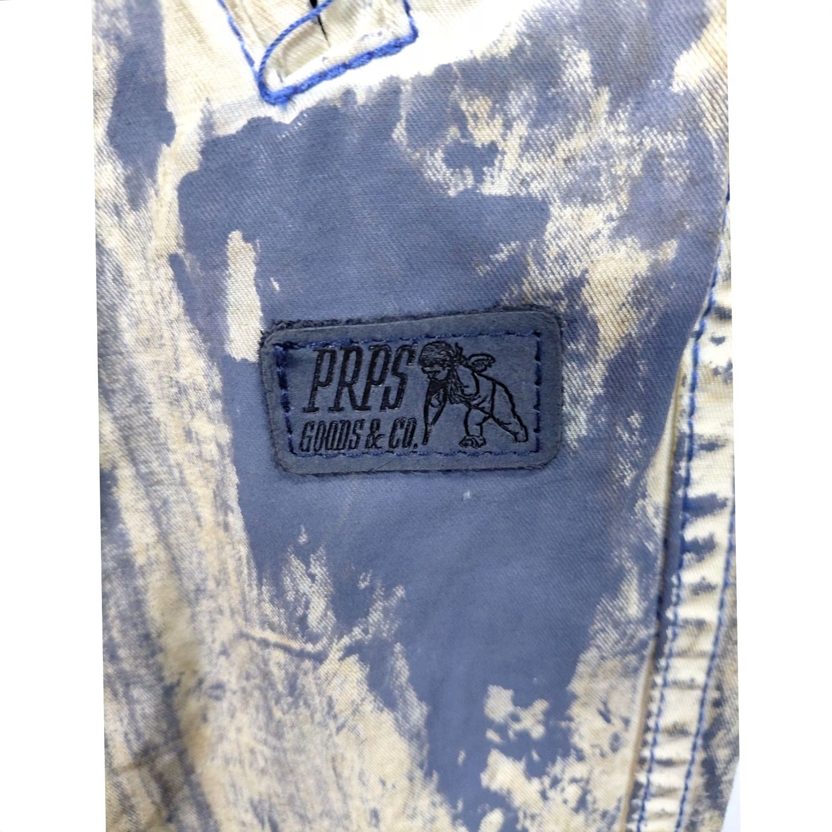 Prps PRPS E79P00L 100% Cotton Jogger Pants Blue Graphic Print Denim Size 40 Size US 40 / EU 56 - 4 Thumbnail