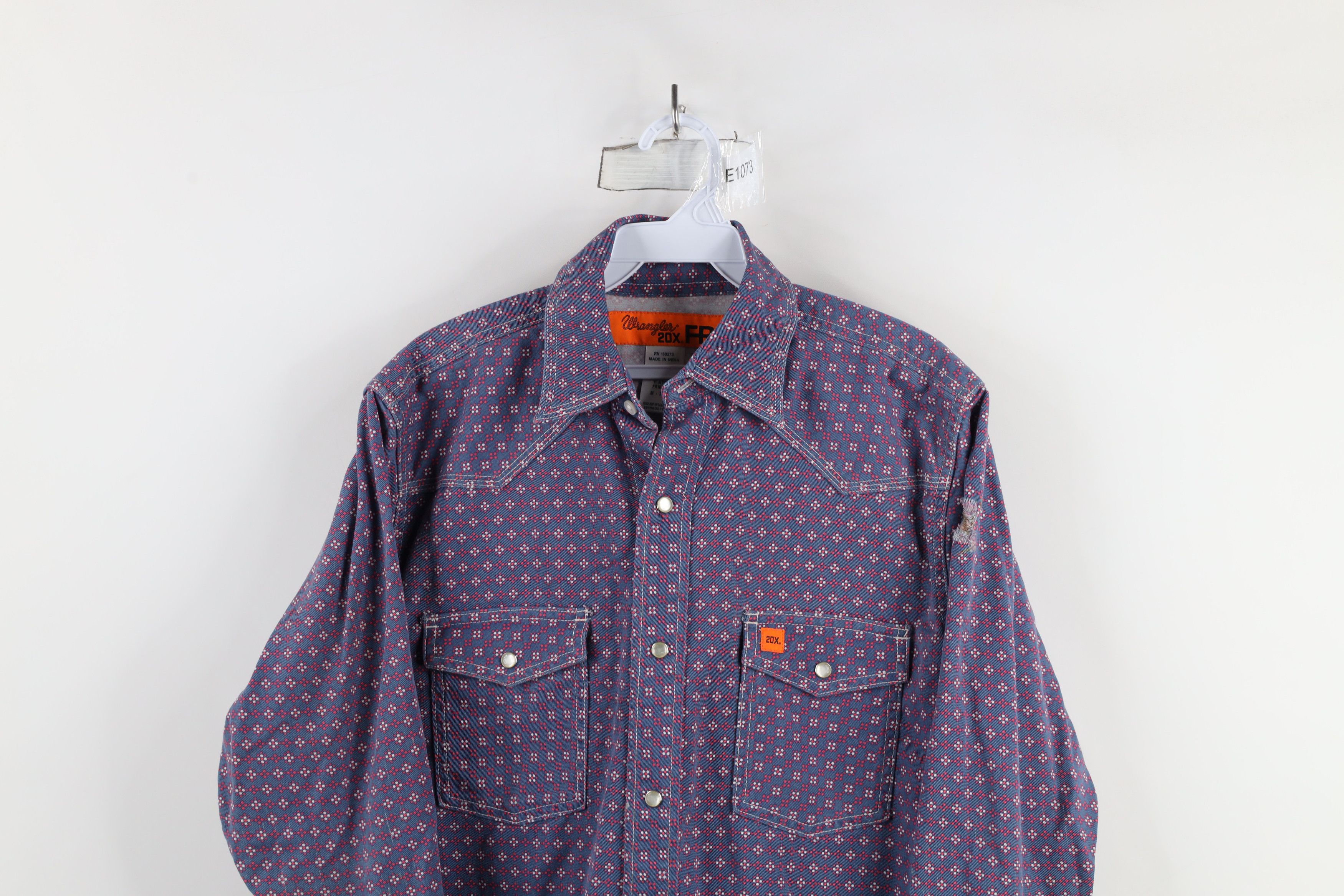 Vintage × Wrangler Wrangler FR 20X Fire Flame Resistant Snap Button Shirt Size US M / EU 48-50 / 2 - 2 Thumbnail