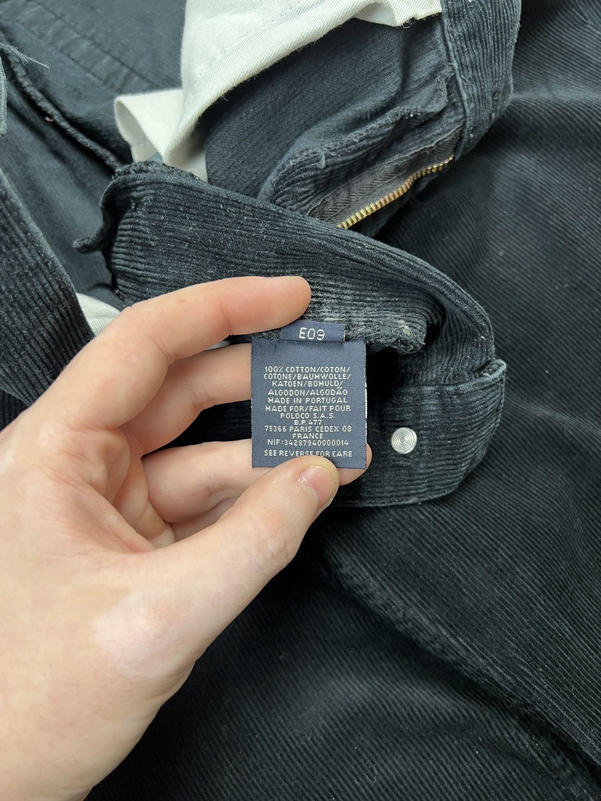 Polo Ralph Lauren Polo Ralph Lauren Black Corduroy Trousers Pants (Y0602) Size US 33 - 9 Thumbnail