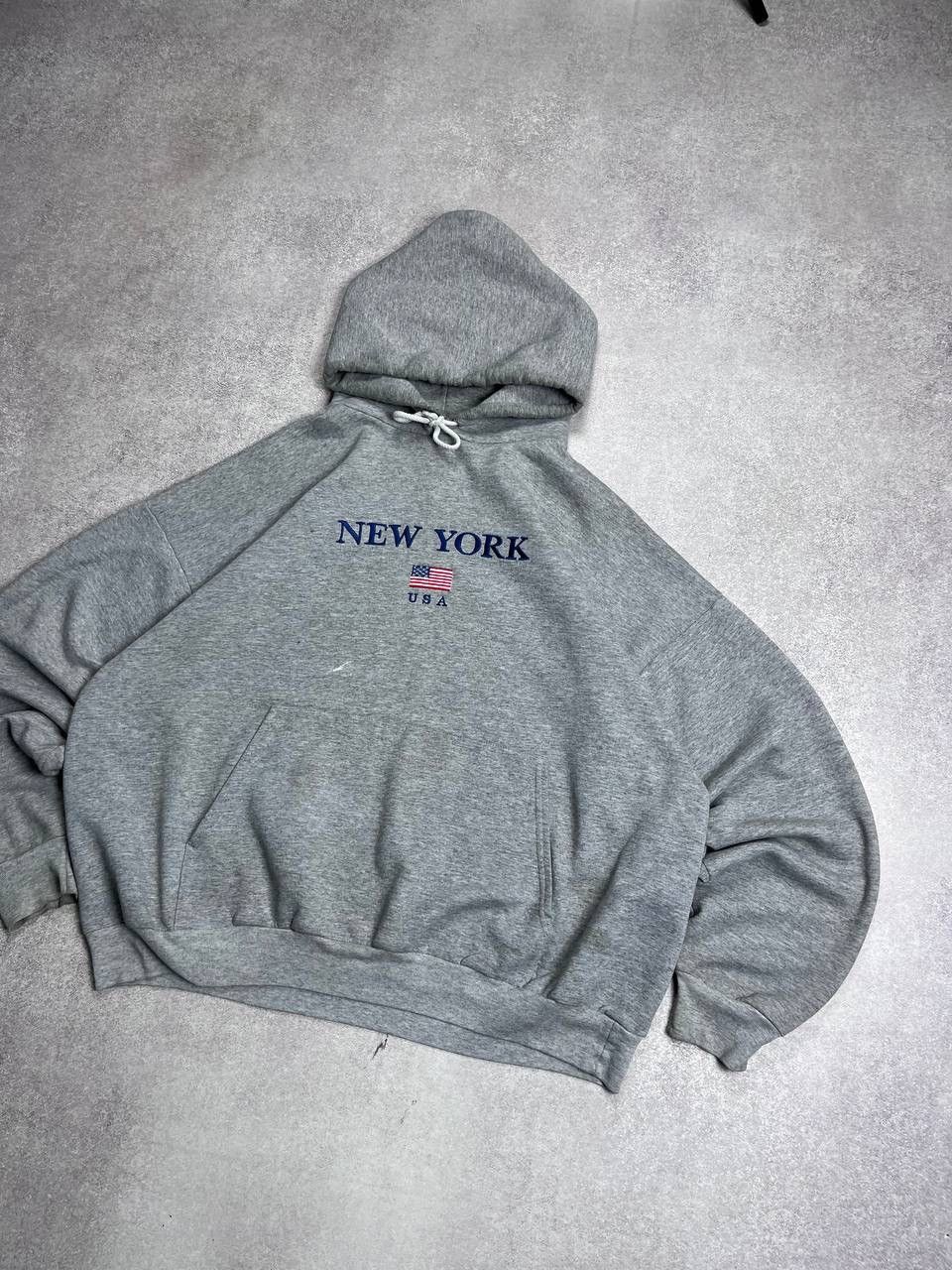 Vintage Vintage Made In USA Boxy Heavy Cotton Hoodie Rare XL Size US XL / EU 56 / 4 - 3 Thumbnail