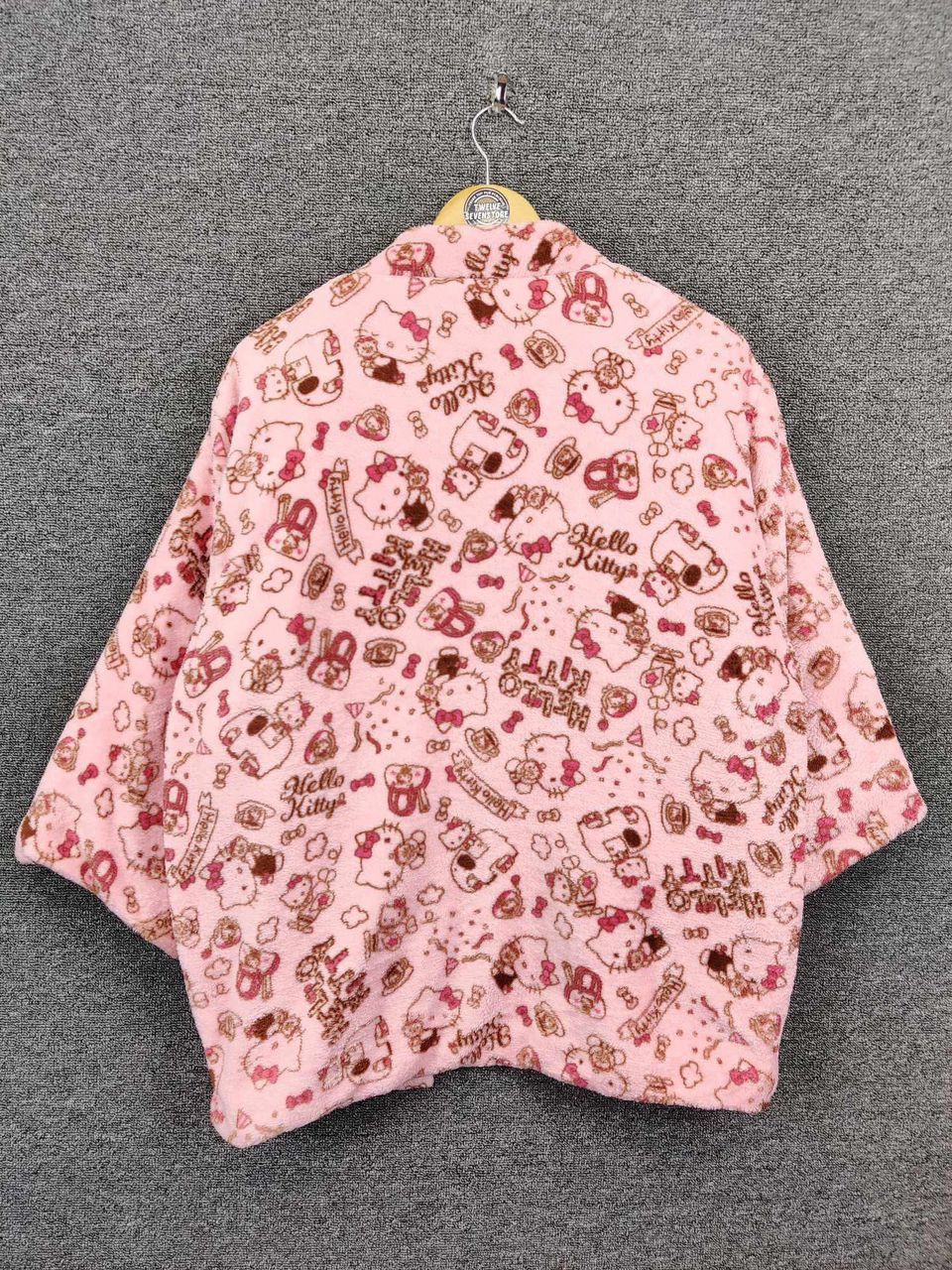 Anime Hello Kitty 40th Anniversary Fleece Kimono Jacket Size US M / EU 48-50 / 2 - 6 Thumbnail