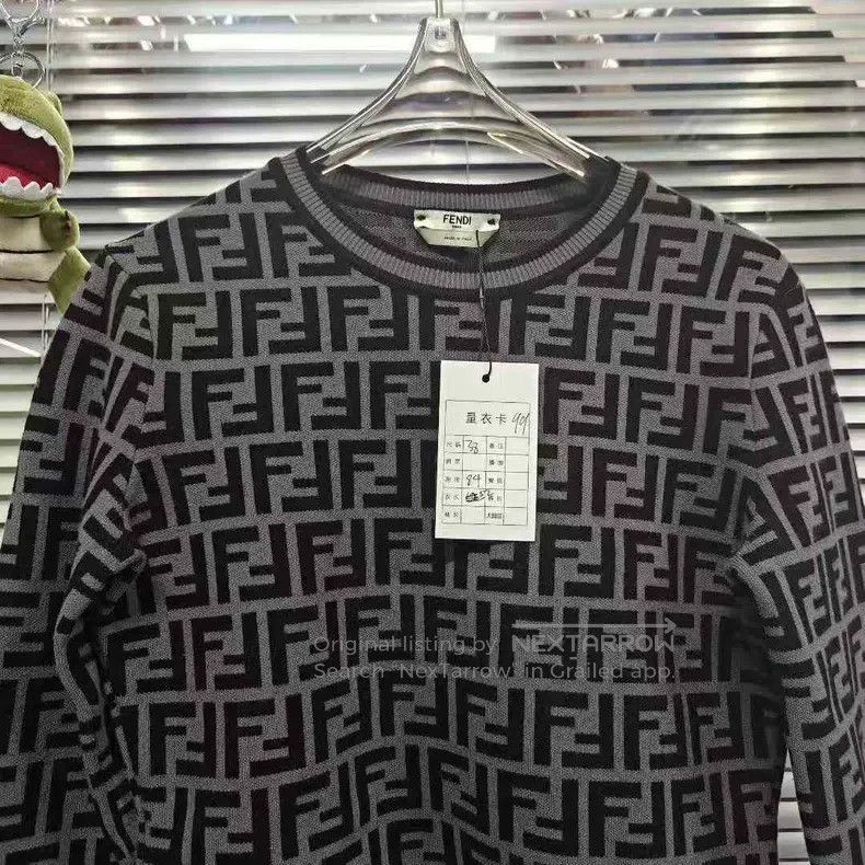 Fendi Fendi Black and Grey Double F Monogram Sweatshirt Size XS / US 0-2 / IT 36-38 - 3 Thumbnail
