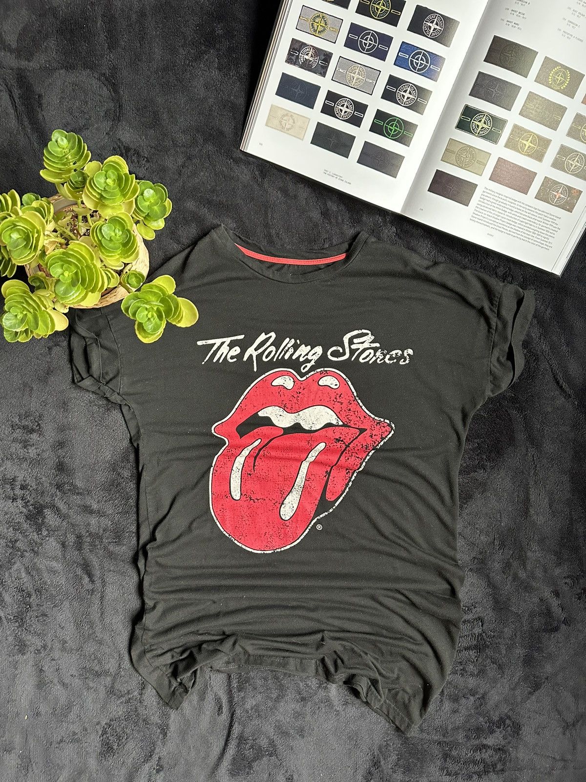 The Rolling Stones Band T-Shirt, Men's XXL cotton Charcoal Vintage Second Hand