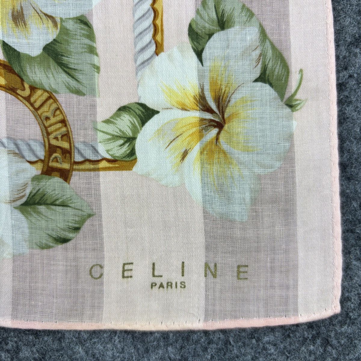 Celine × Vintage Handkerchief # E039 # Bandana # Neckerchief Size ONE SIZE - 3 Thumbnail