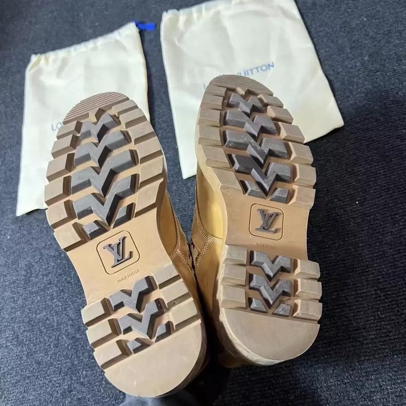 Louis Vuitton Louis Vuitton Khaki Desert Series Old Flower Boots Size US 7.5 / EU 40-41 - 6 Thumbnail