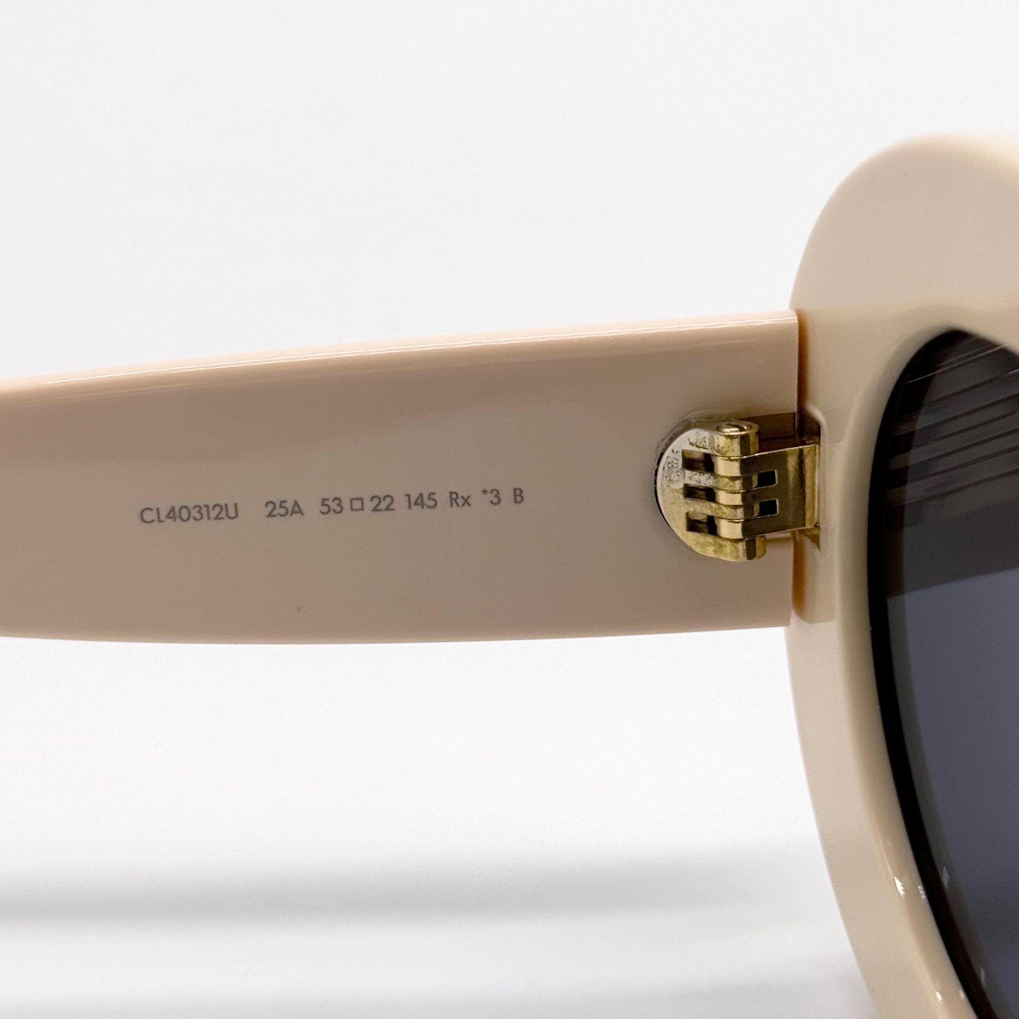 Celine NEW CL40312U 25A ROUND IVORY WOMEN SUNGLASSES CELINE Size ONE SIZE - 9 Thumbnail