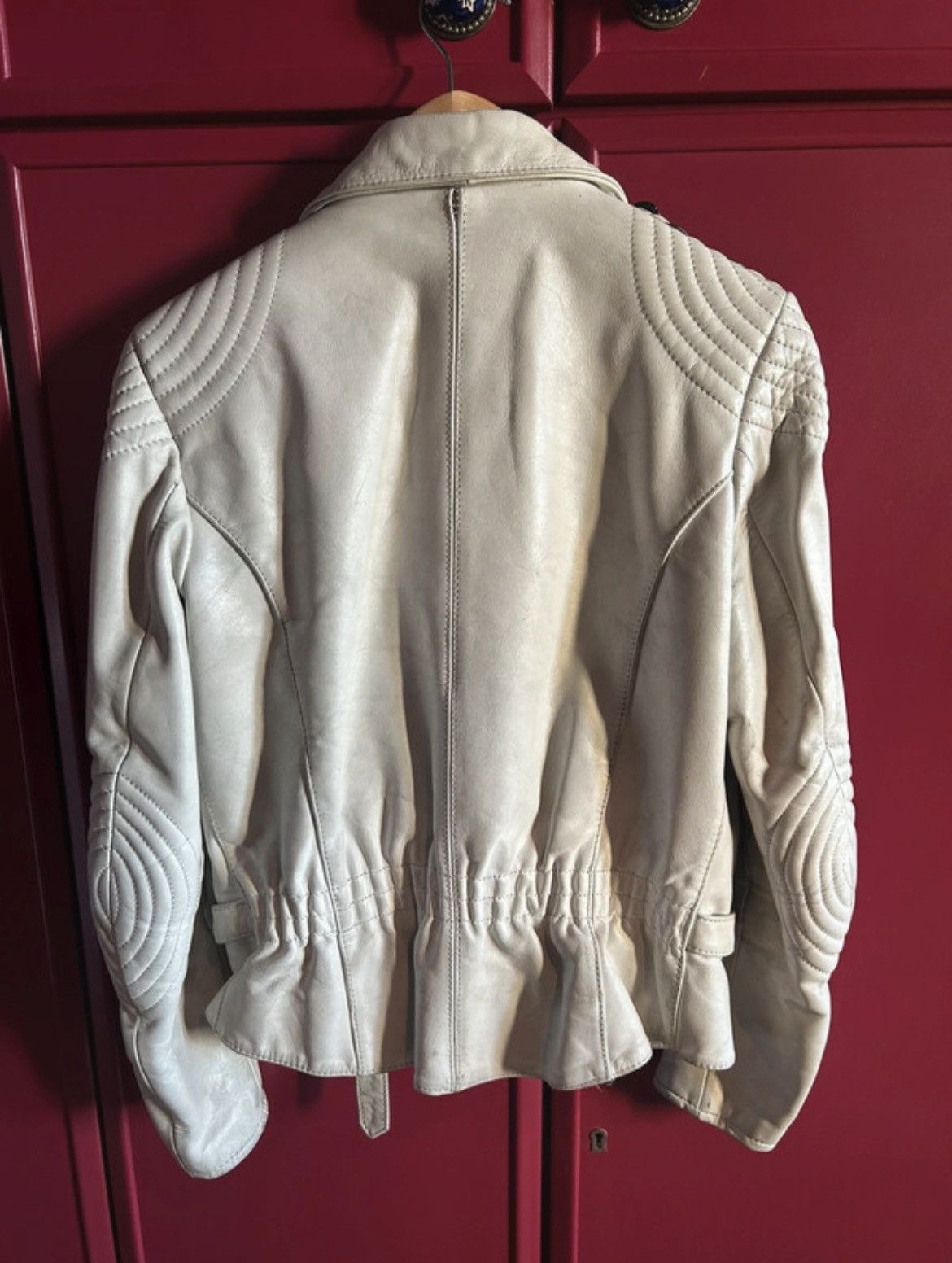 Hein Gericke White leather biker jacket Size S / US 4 / IT 40 - 3 Thumbnail
