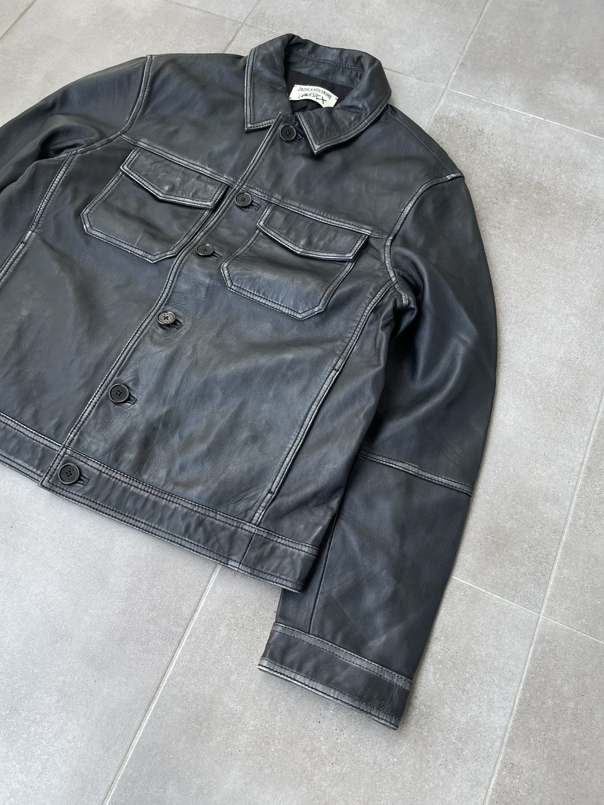Zadig & Voltaire !DS! SS23 Zadig & Voltaire Lasso Dyed Leather Jacket Size US M / EU 48-50 / 2 - 11 Thumbnail