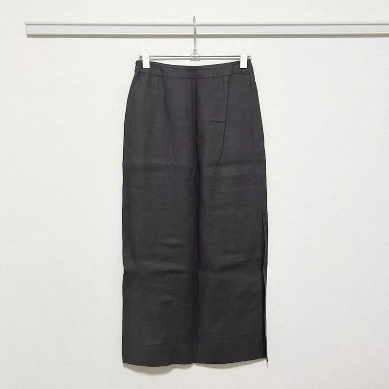 Loro Piana LORO PIANA Flax skirt with small waist 64cm, length 90cm Size XS / US 0-2 / IT 36-38 - 2 Thumbnail