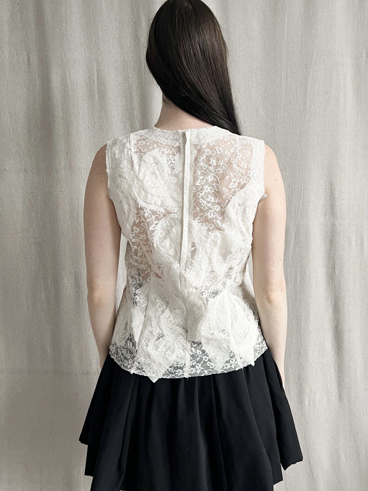 Comme des Garcons Comme des Garcons AW15 Tailored Lace Blouse Size S / US 4 / IT 40 - 3 Thumbnail