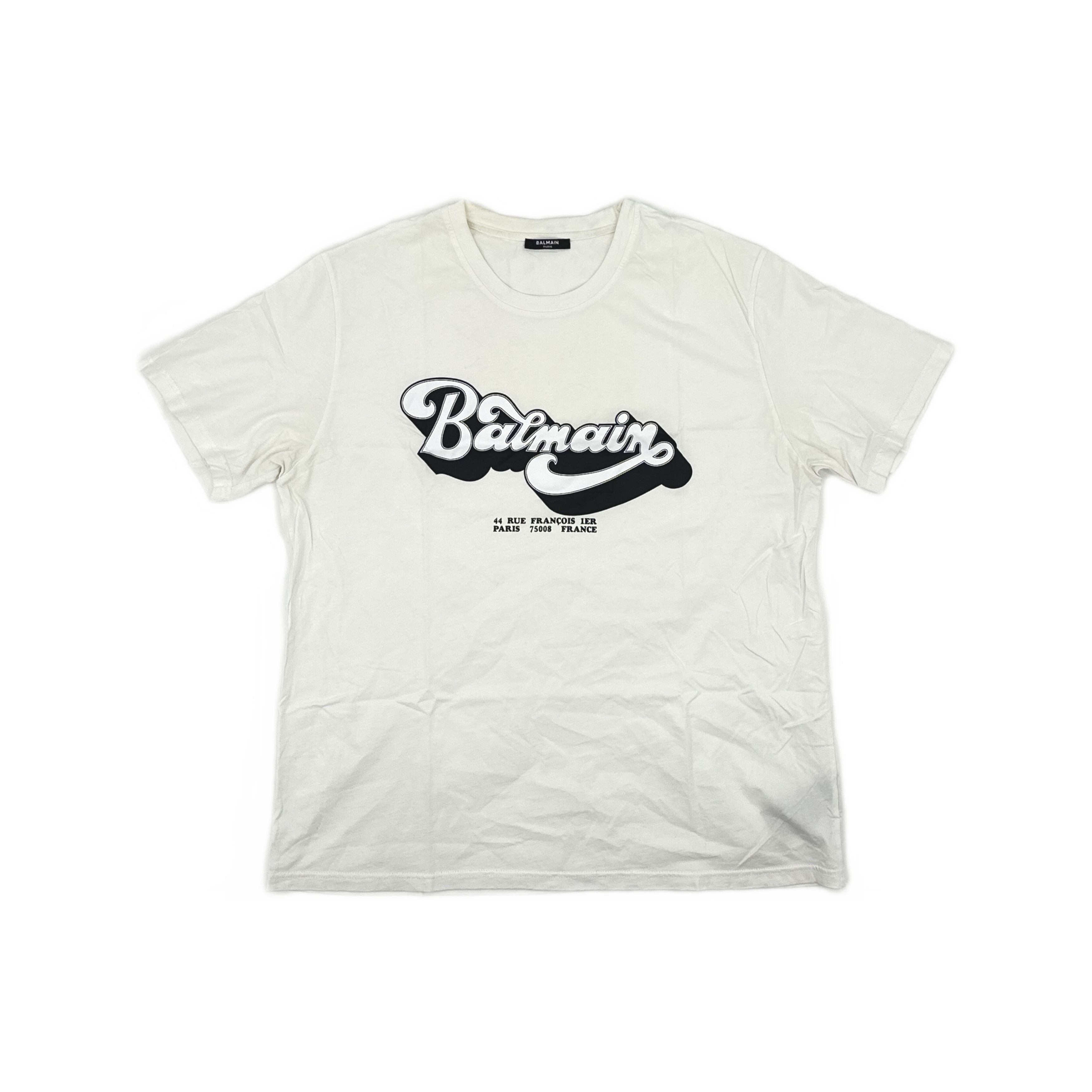 Balmain Balmain Logo Print T-Shirt Size L Size US L / EU 52-54 / 3 - 1 Thumbnail