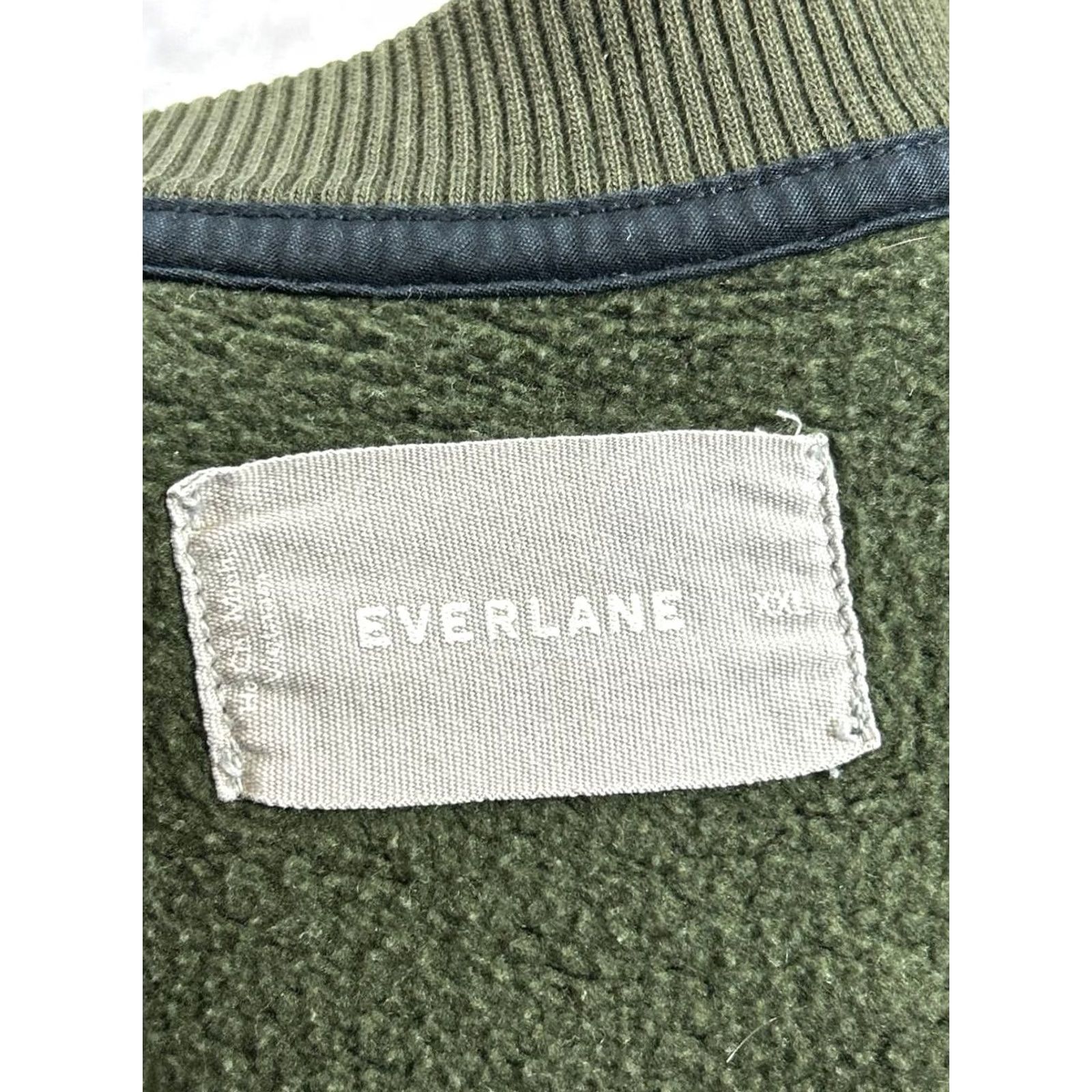 Everlane Everlane Sweatshirt Mens 2XL Green Cotton Pullover Crew Neck Logo Solid Long Sleeve Shirt Size US XXL / EU 58 / 5 - 3 Thumbnail
