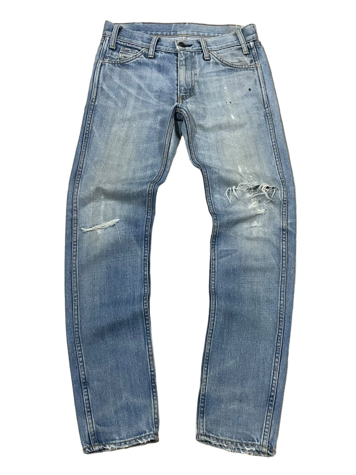 Levi's Vintage Clothing 1990s Levi’s 501 Orange Tab Big E Lot 68606 Distressed Jeans Size US 29 - 2 Thumbnail